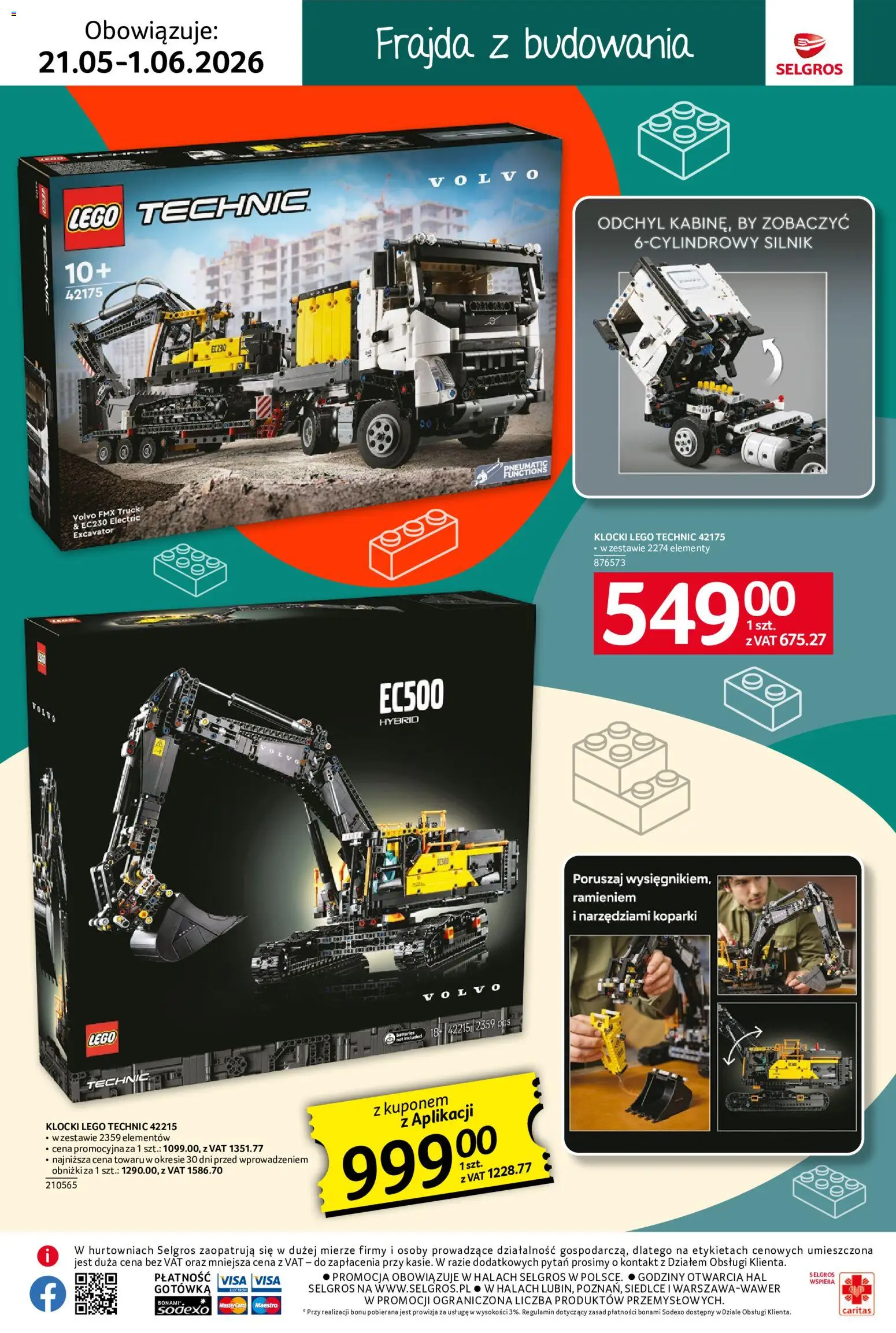 Selgros cash&carry gazetka - Dzień Dziecka od 21.05.2026 | Strona: 7 | Produkty: Lego, Klocki Lego