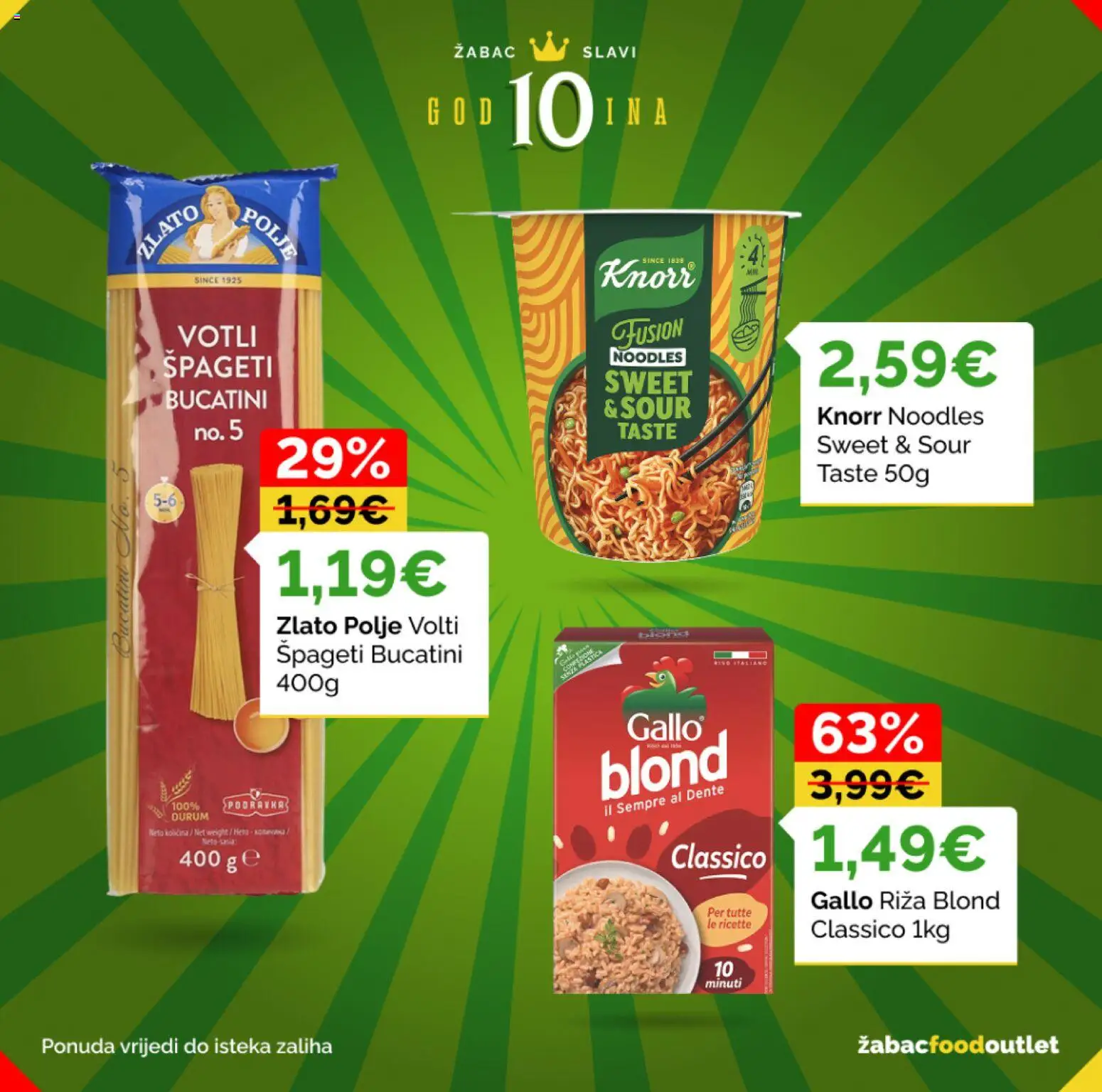 Žabac katalog | vrijedi od 04.05.2026 | Stranica: 5 | Proizvodi: Podravka, Riža, Špageti