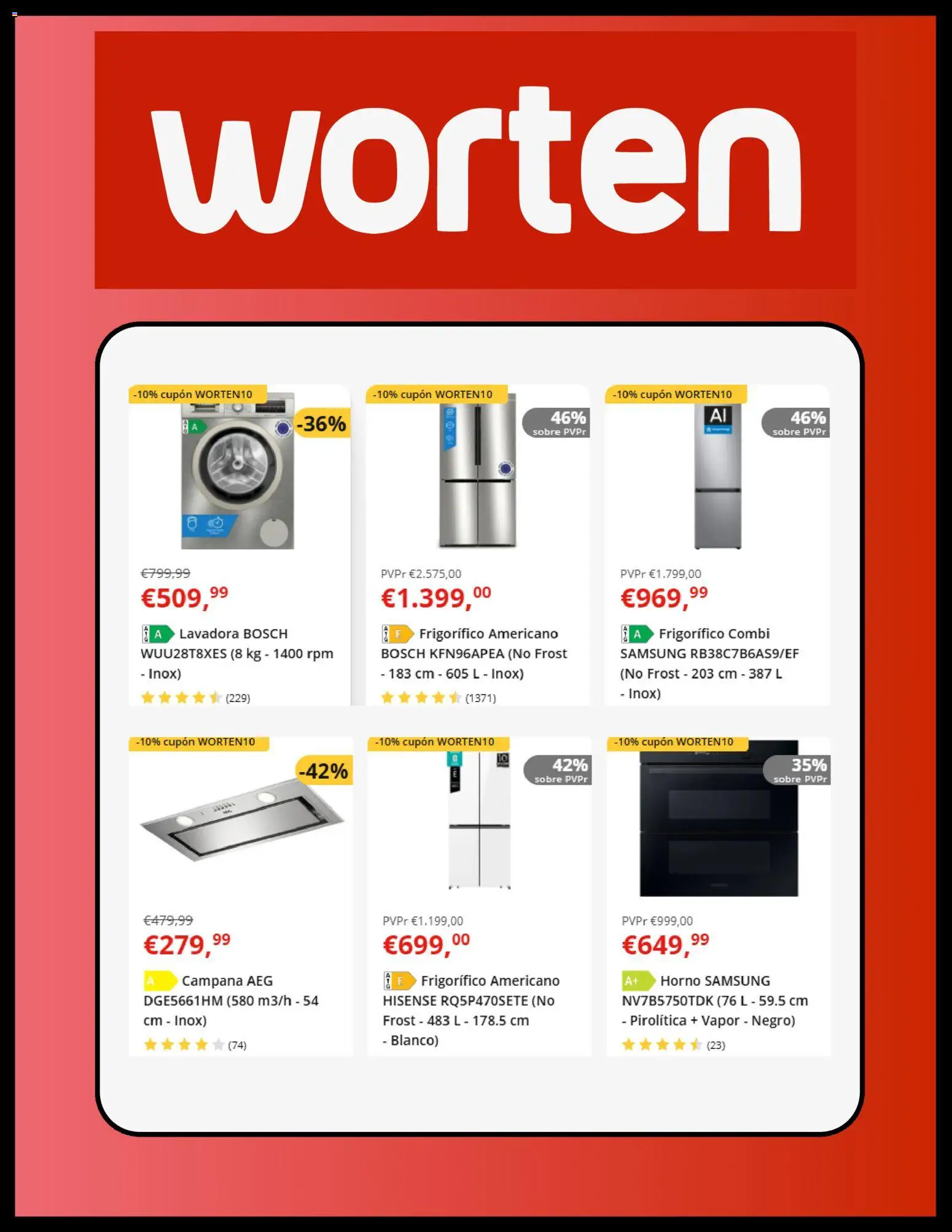 Worten folleto │ válido desde el 16.06.2026 | Página: 4 | Productos: Lavadora, Horno, Combi