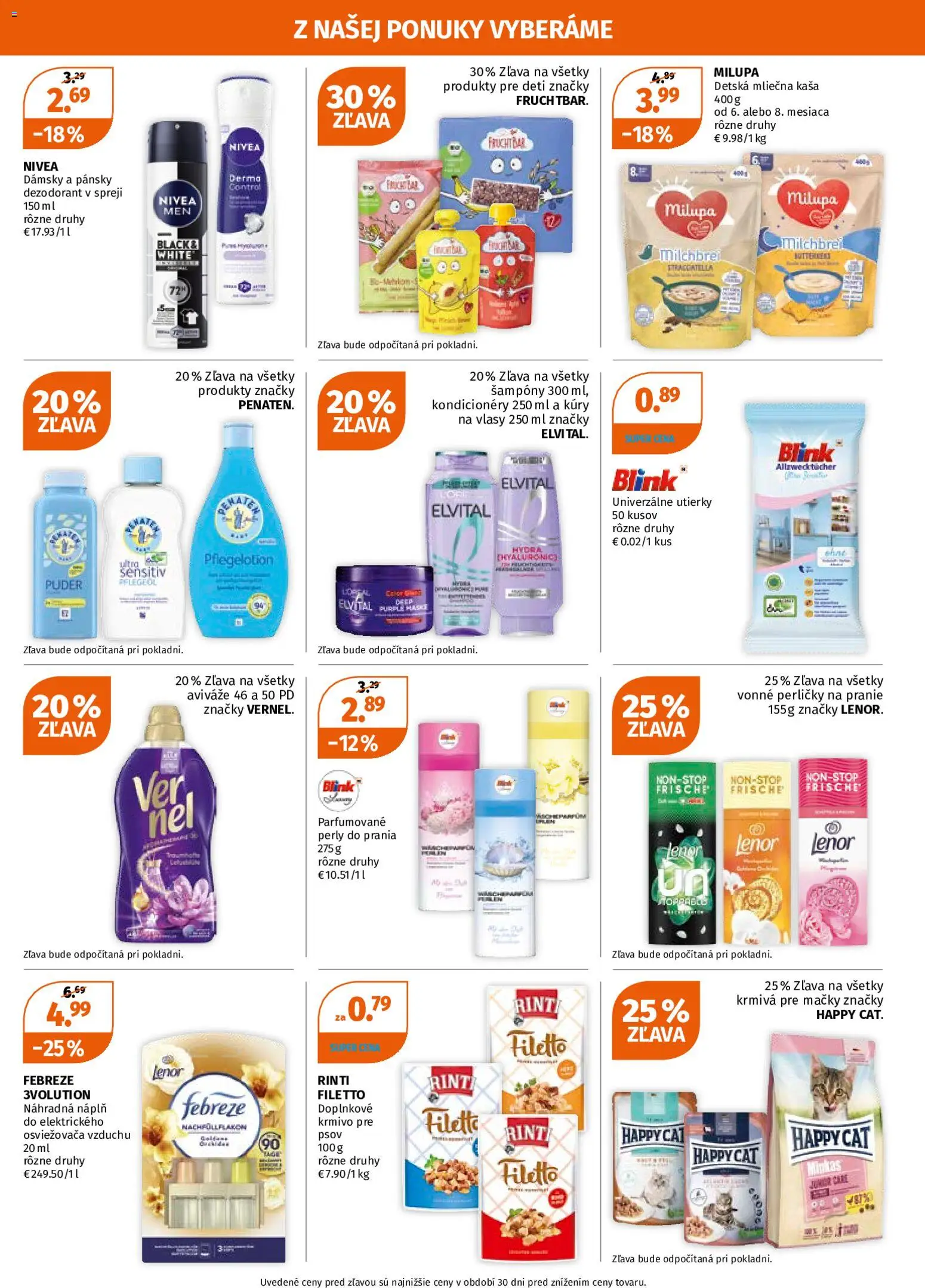Nové Müller akcie – leták je platný od 14.05.2026 | Strana: 3 | Produkty: Nivea, Púder, Dezodorant, Lenor