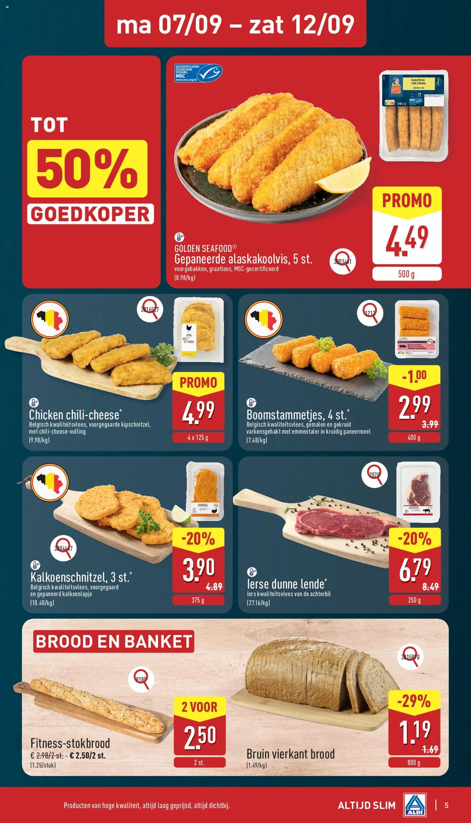 {H1} | Pagina: 5 | Producten: Schnitzel, Baguette, Paneermeel, Brood