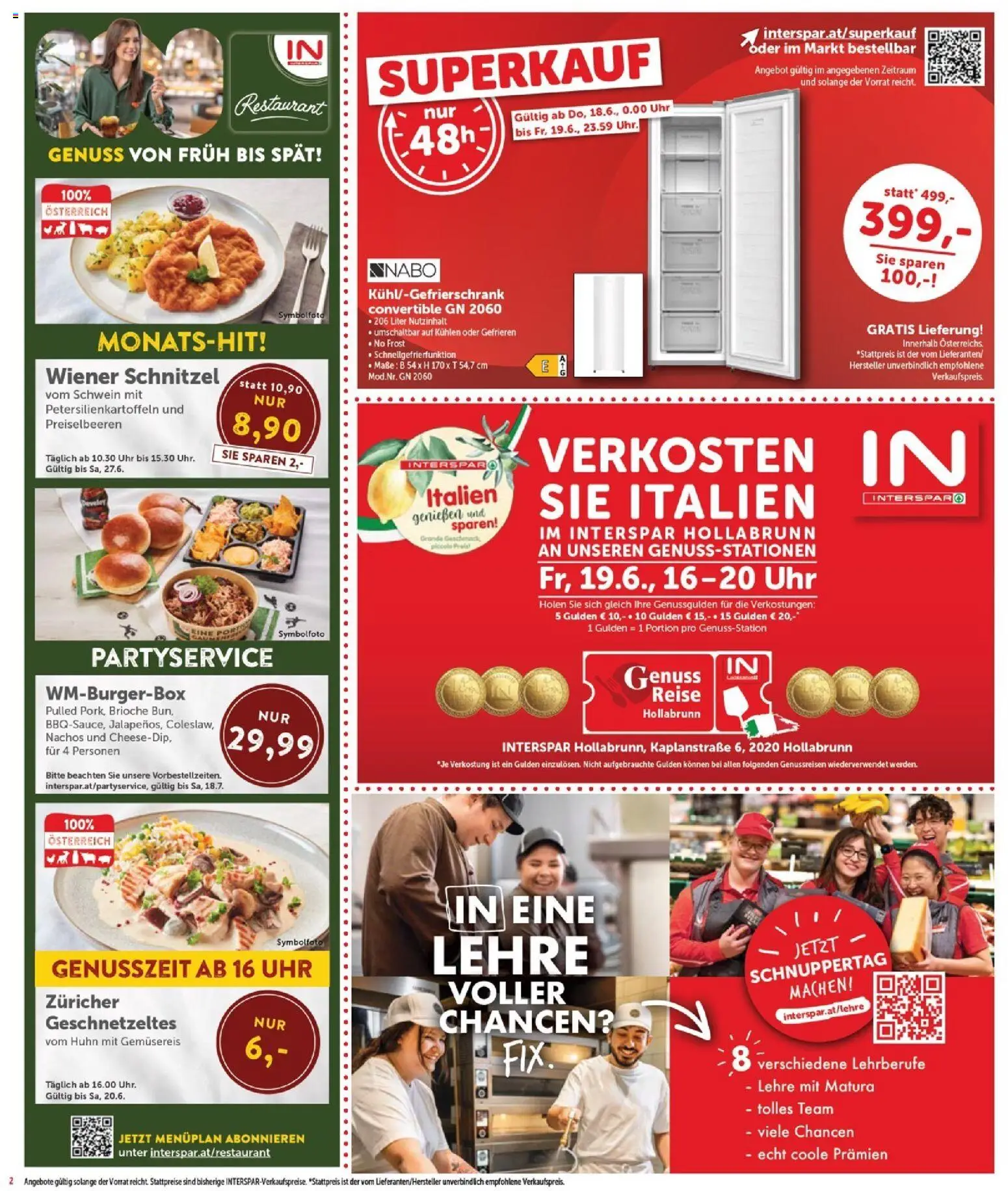 Interspar Flugblatt - Burgenland Nord gültig ab 18.06.2026 | Seite: 2 | Produkte: Uhr