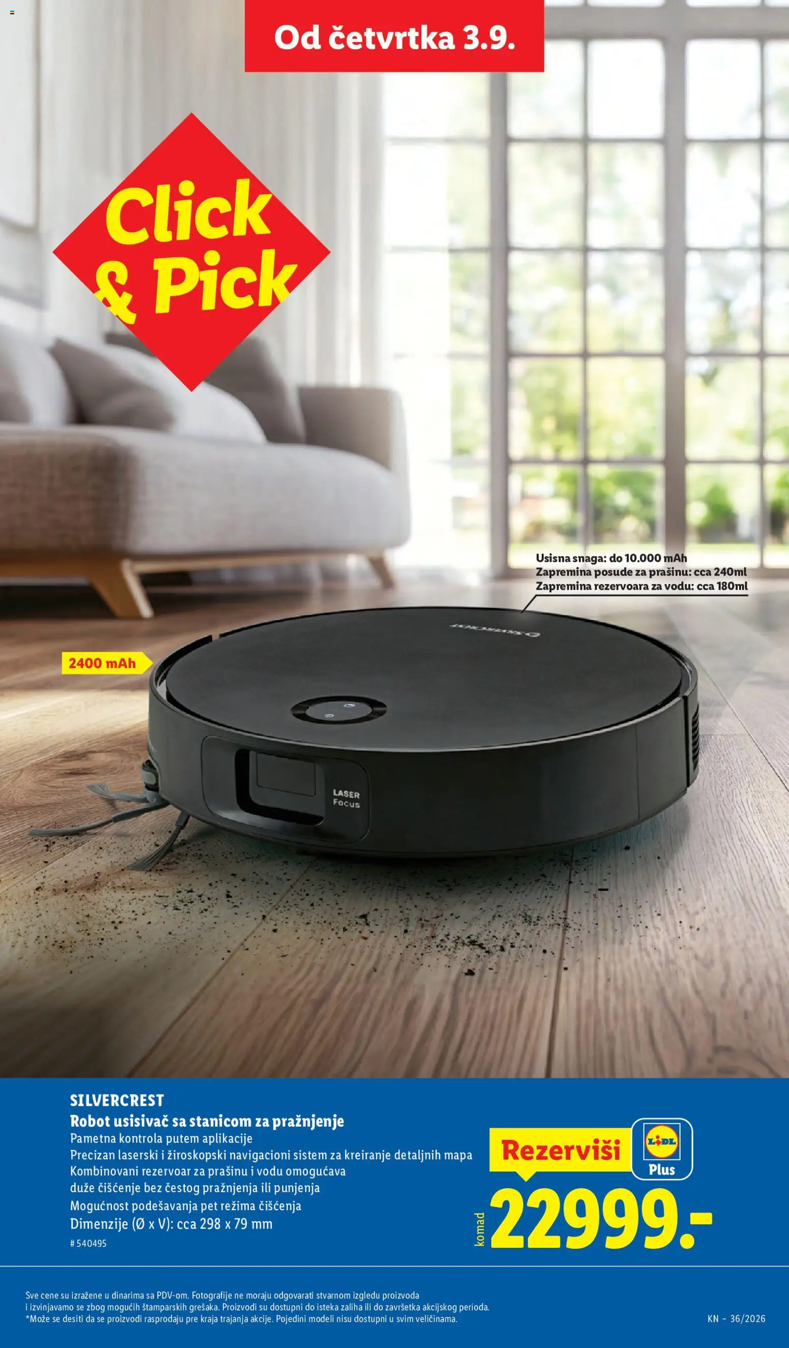Lidl katalog - važi od 03.09.2026 | Strana: 97 | Proizvode: Silvercrest, Robot, Posuđe, Robot usisivač