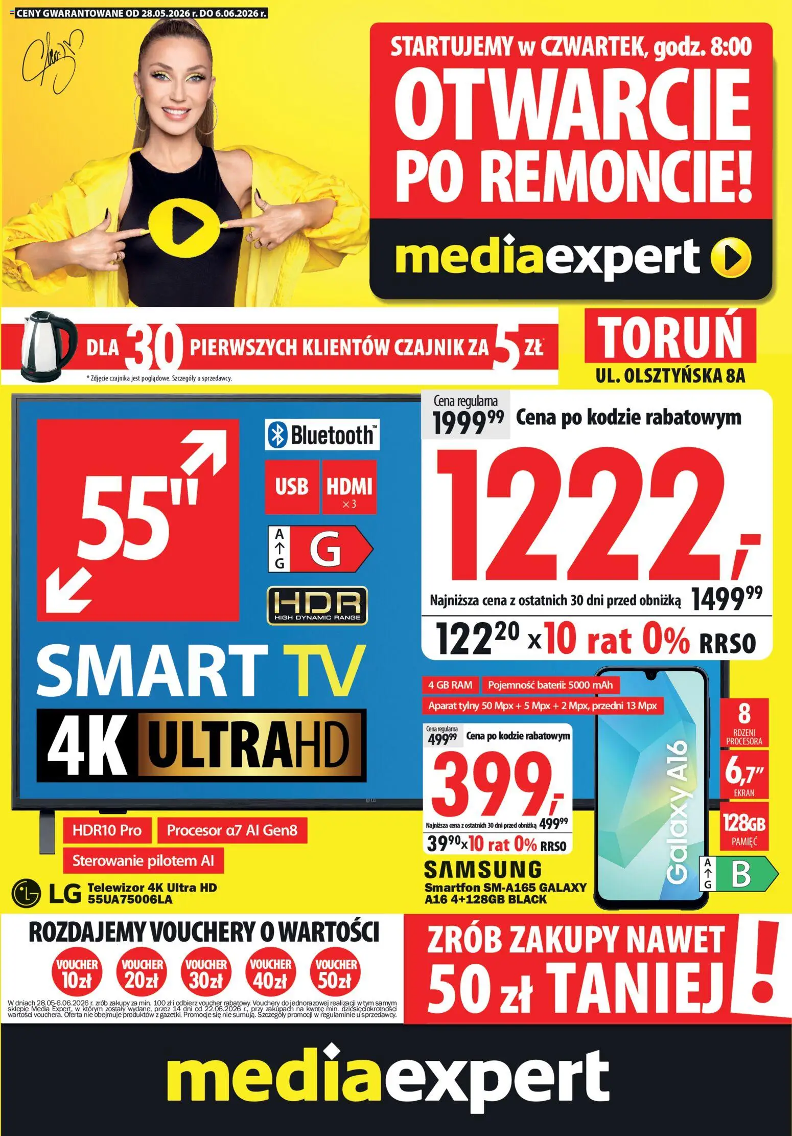 Mediaexpert promocje - Otwarcie po remoncie Toruń od 28.05.2026 | Strona: 1