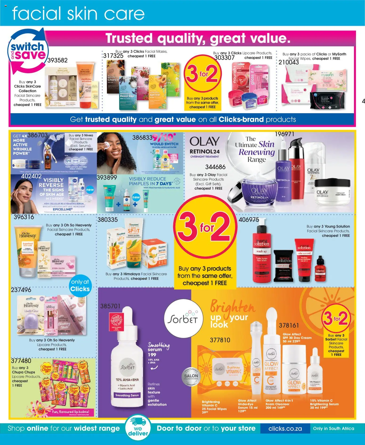 New Clicks catalogue – valid from 11.03.2026 | Page: 18 | Products: Gloss, Cream, Water, Day cream