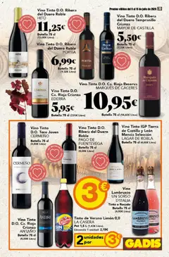 Vista previa Gadis folleto válido desde el 09/07/2026 | Página: 39 | Productos: Vino