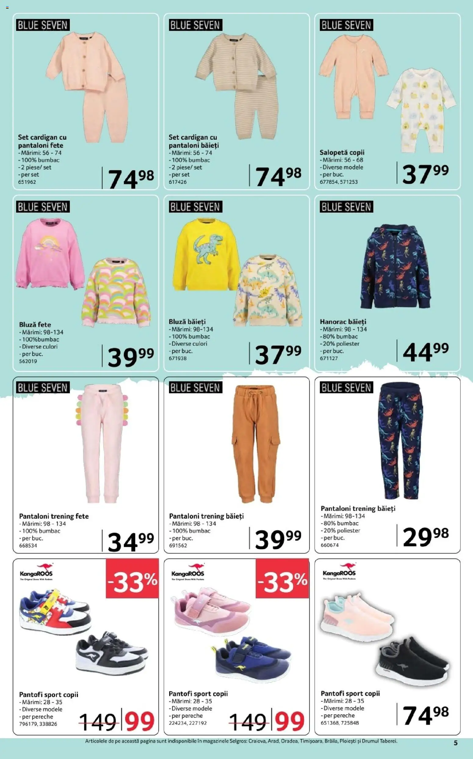 Noul catalog Selgros – valabil de la 06.03.2026 | Pagină: 5 | Produse: Cardigan, Pantaloni, Salopetă, Keşe