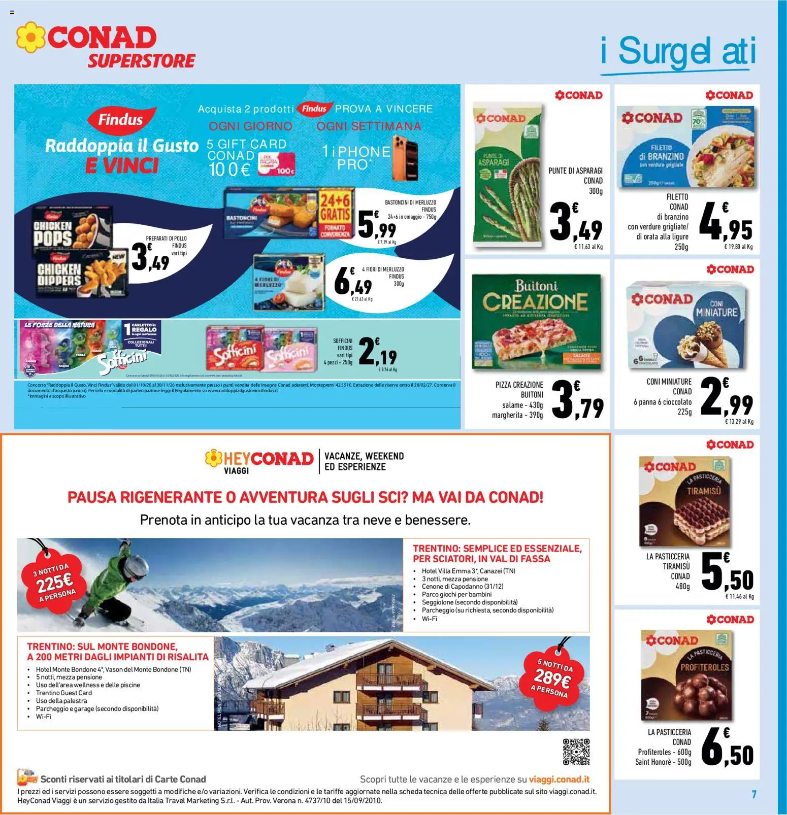 Volantino Conad del 21/10/2026 | Pagina: 7 | Prodotti: Cioccolato, Salame, Verdure, Tiramisù