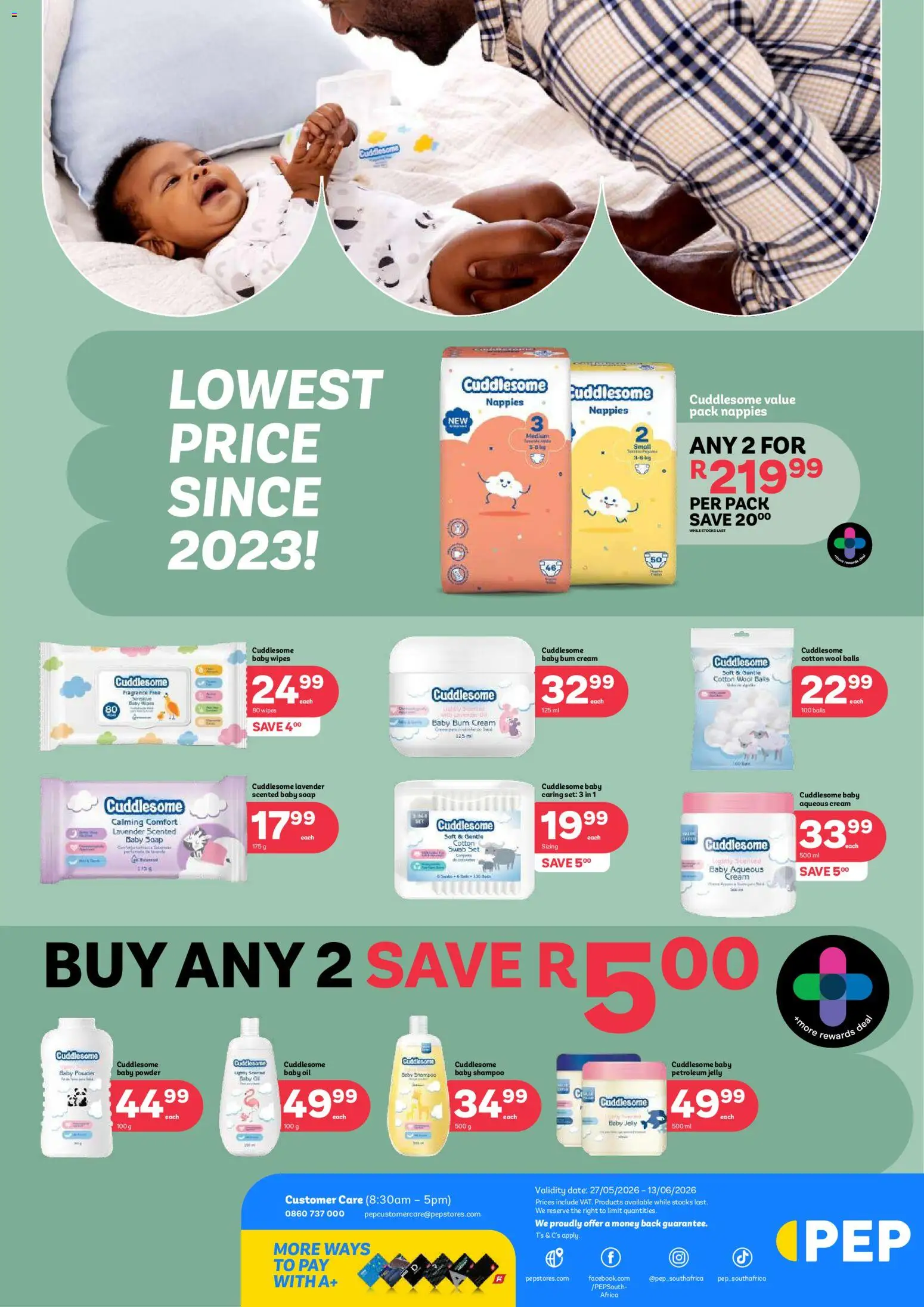 New PEP Stores catalogue – valid from 27.05.2026 | Page: 4 | Products: Fragrance, Powder, Soap, Petroleum jelly