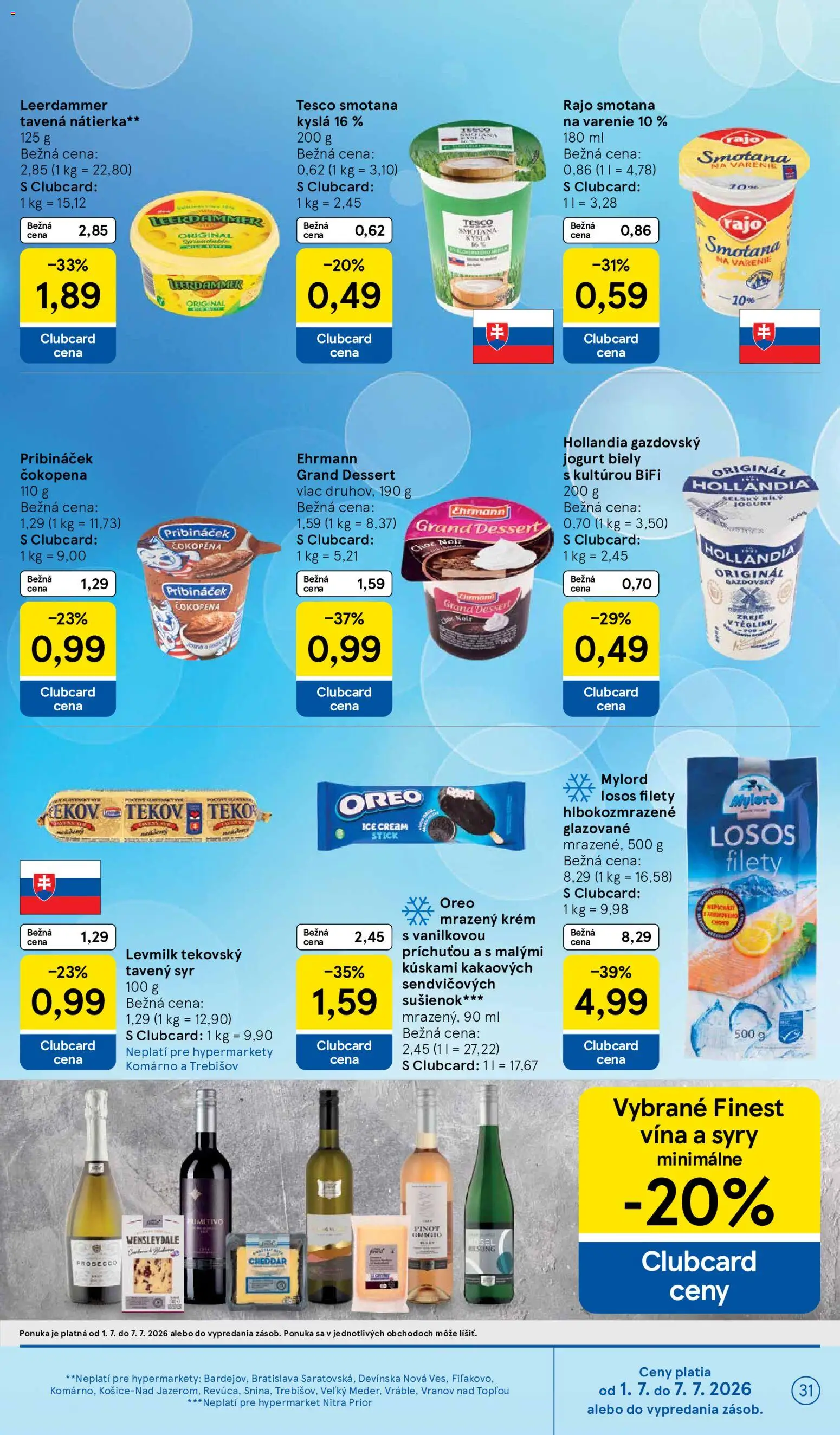 Nové Tesco akcie – leták je platný od 01.07.2026 | Strana: 31