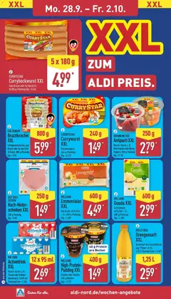 RIO D'ORO Orangensaft XXL, Direktsaft mit Fruchtfleisch; zzgl. Pfand = 0.25; 1,25-L-Flasche ab 28.09.2026 gültig | Seite: 10