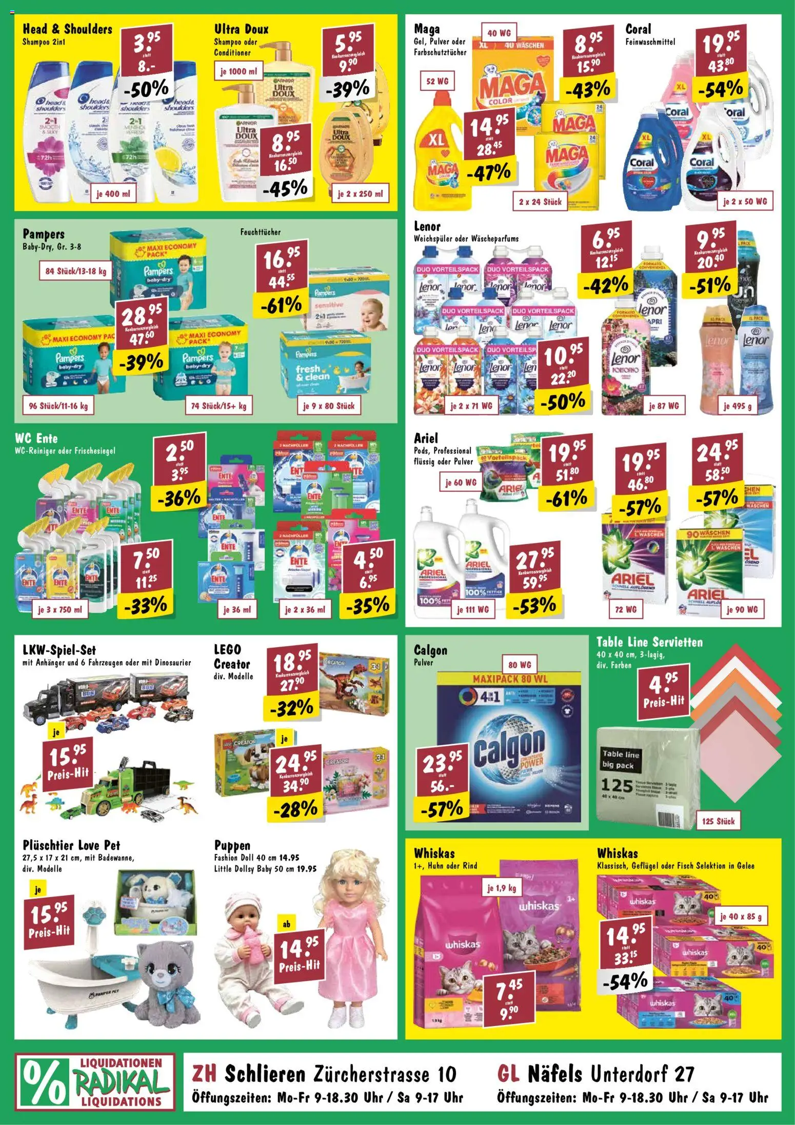 Radikal aktionen – gültig ab 16.09.2026 | Seite: 2 | Produkte: Pulver, Shampoo, Weichspüler, Pampers