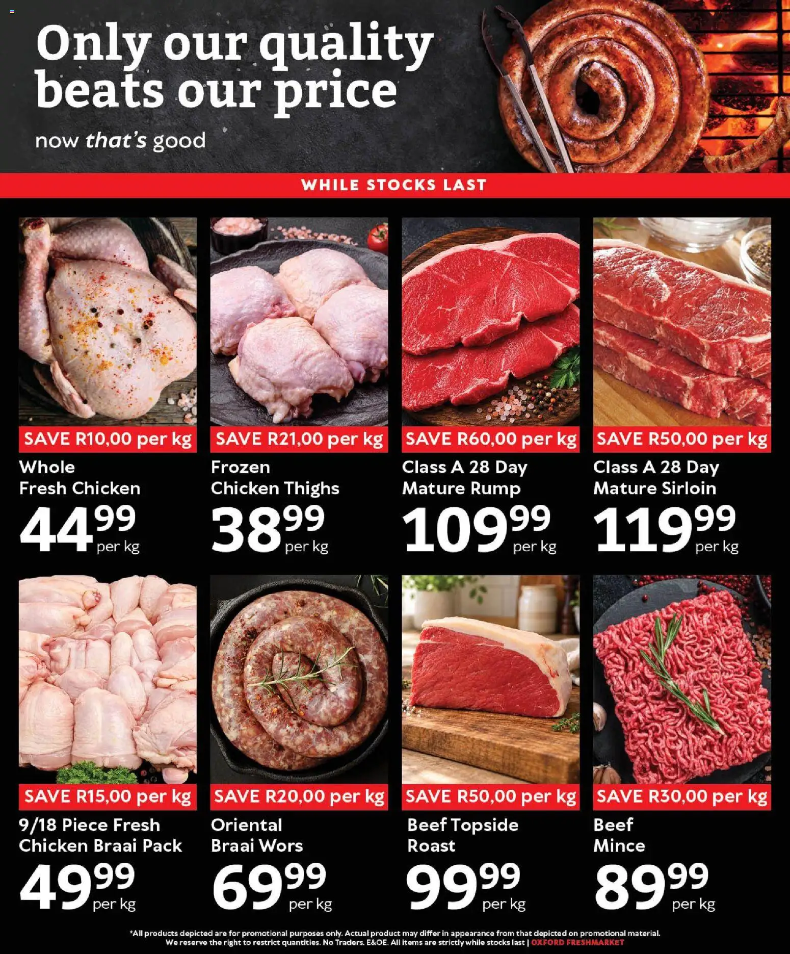 New Oxford Freshmarket catalogue – valid from 28/10/2026 | Page: 3 | Products: Chicken, Thighs, Beef