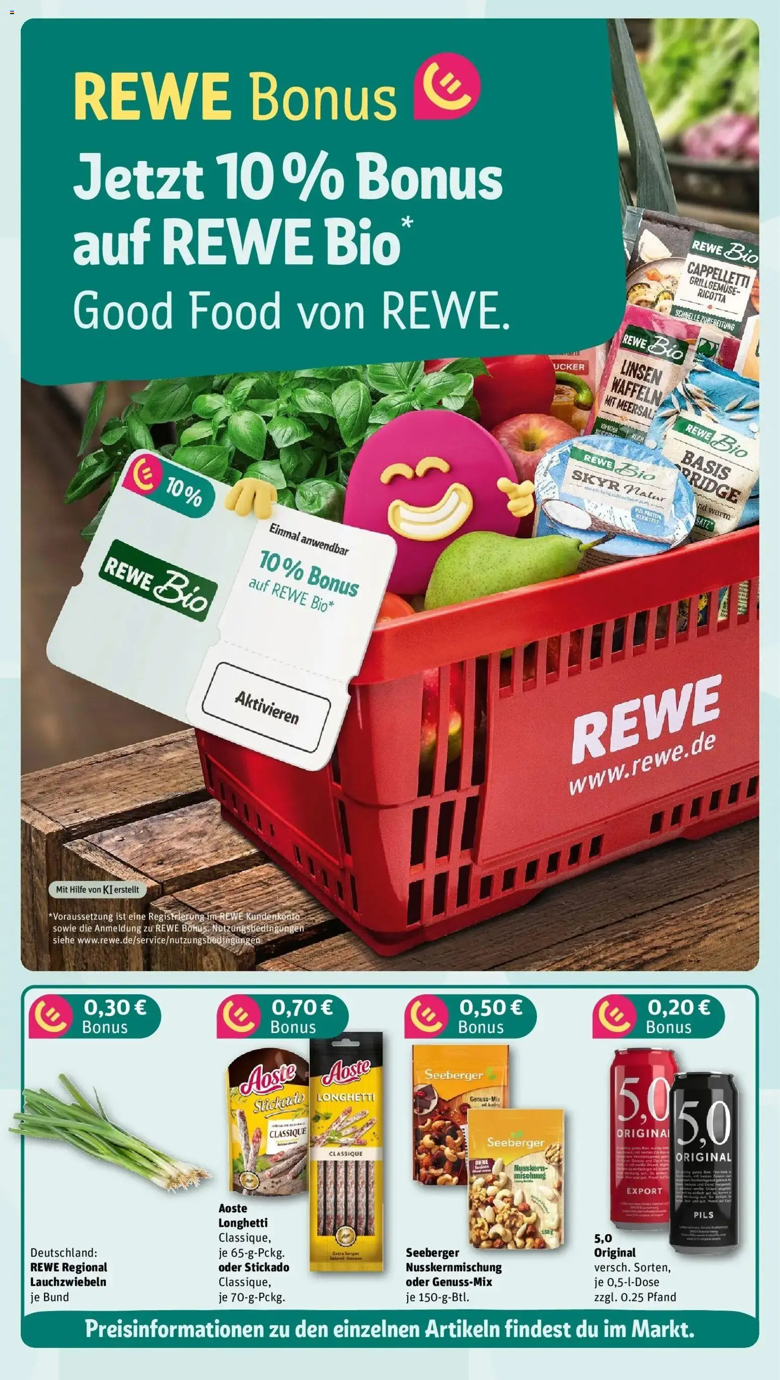 REWE Prospekt ab 24.08.2026 zum Blättern » Angebote | Seite: 3 | Produkte: Pils, Waffeln, Skyr, Salami