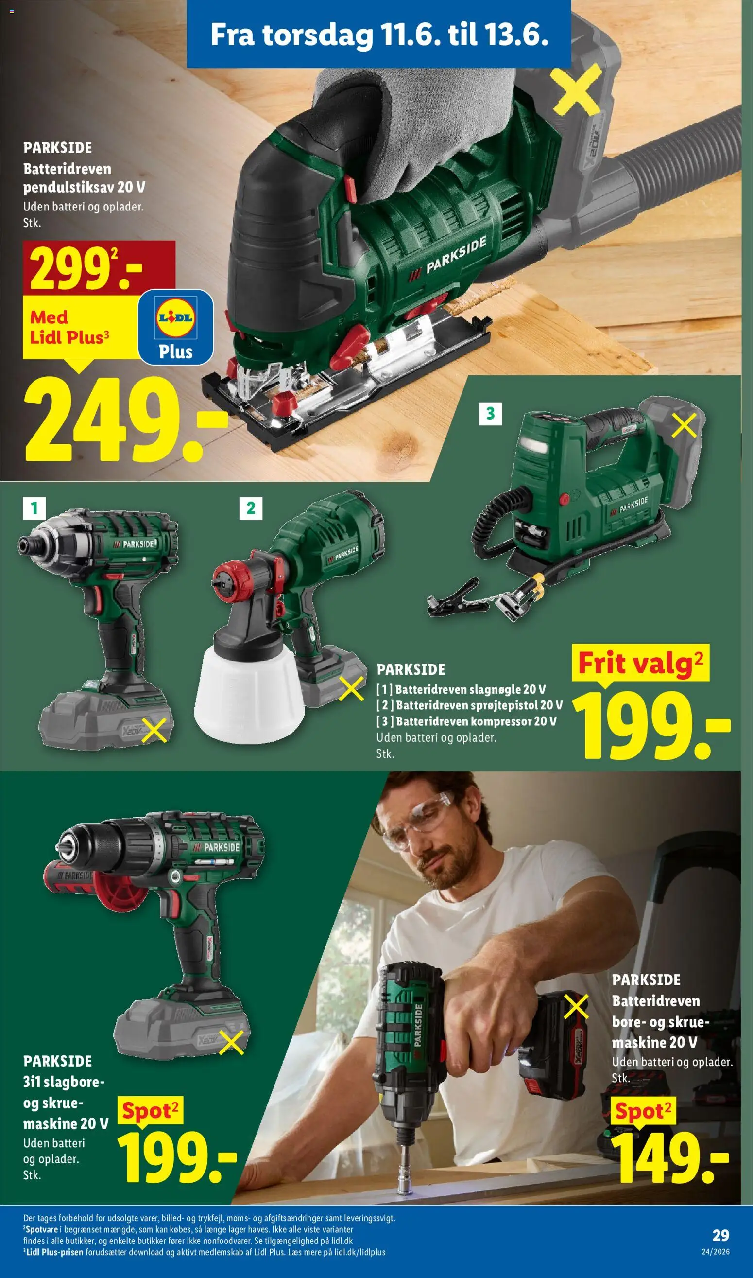 Lidl tilbudsavis – gyldig fra 11/06/2026 | Side: 9 | Produkter: Søm, Skrue, Batteri