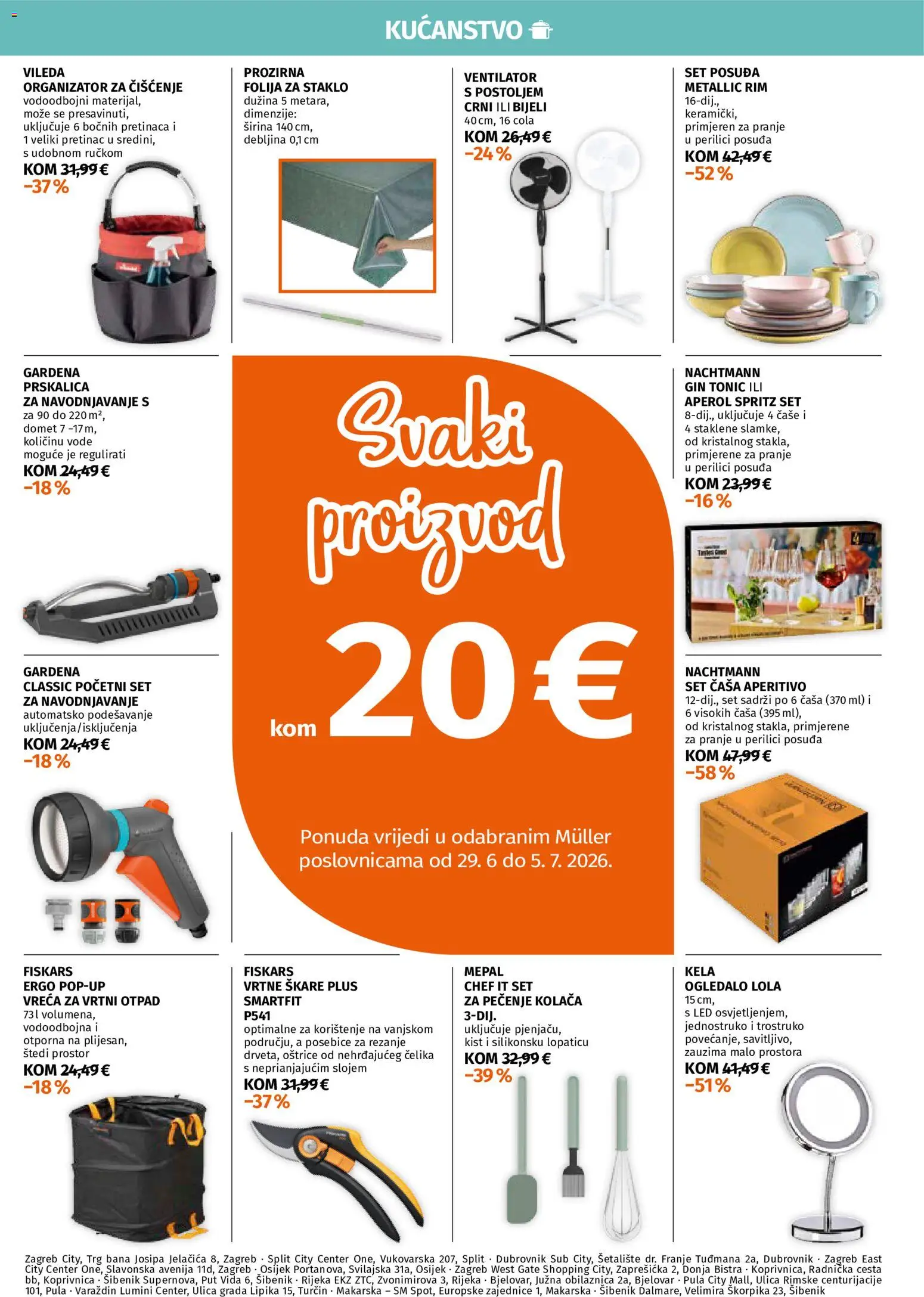 Müller katalog | vrijedi od 29.06.2026 | Stranica: 4 | Proizvodi: Kist, Aperol, Tonic, Škare