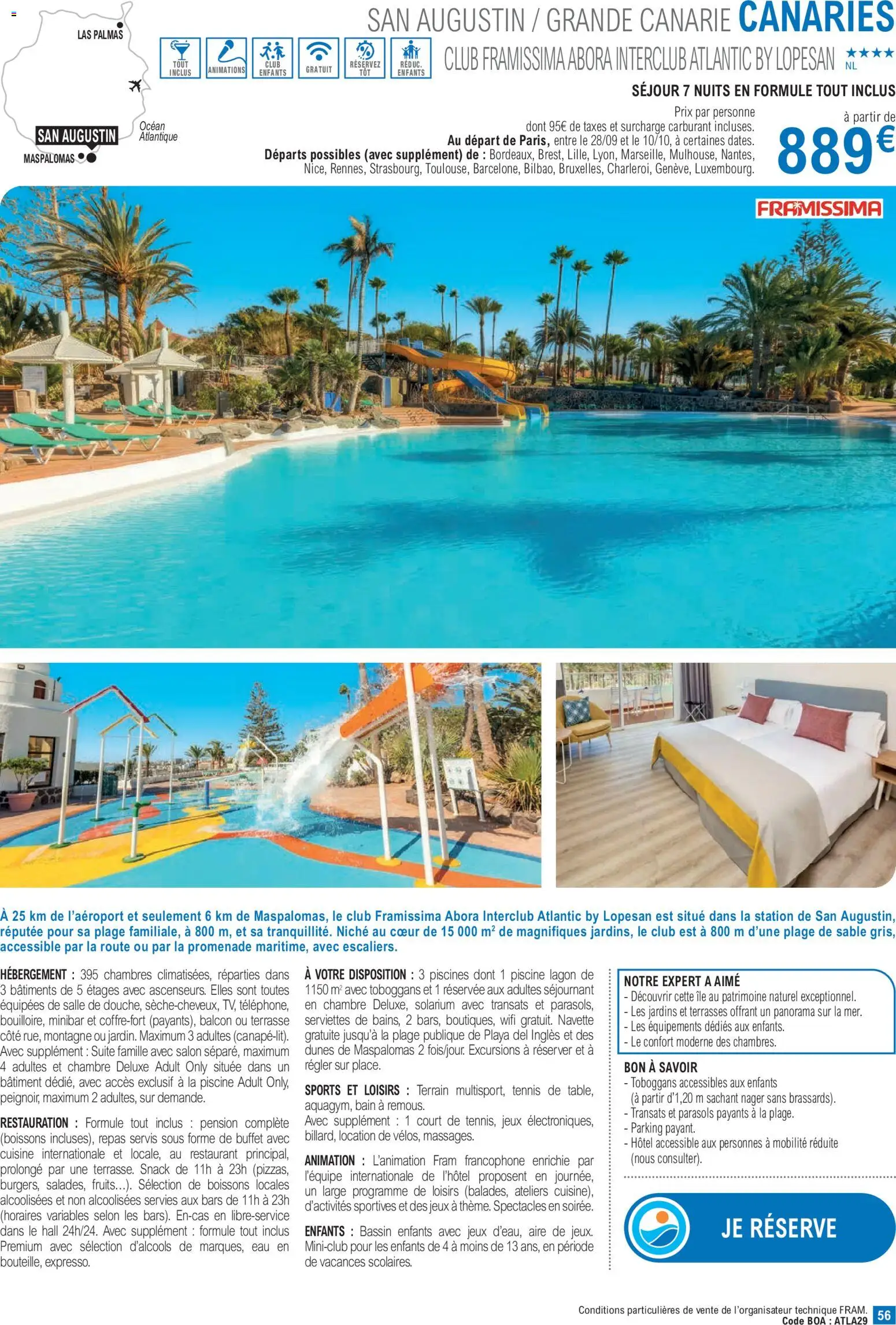 {H1} | Page: 56 | Produits: Boissons, Fruits, Piscine, Jeux
