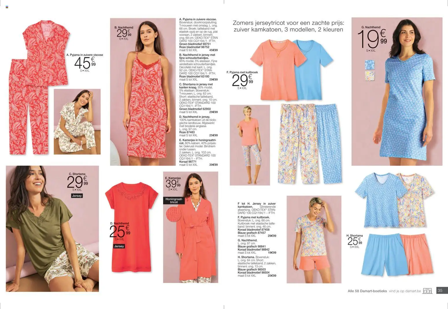 {H1} | Pagina: 18 | Producten: Elastiek, Koraal, Broek, Pyjama