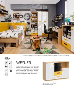 Pogląd oferty "Black Red White Gazetka - Katalog rodzinnych wnętrz" - ważna od 24.05.2024 | Strona: 104 | Produkty: Łóżko, Szafa, Komoda, Biurko