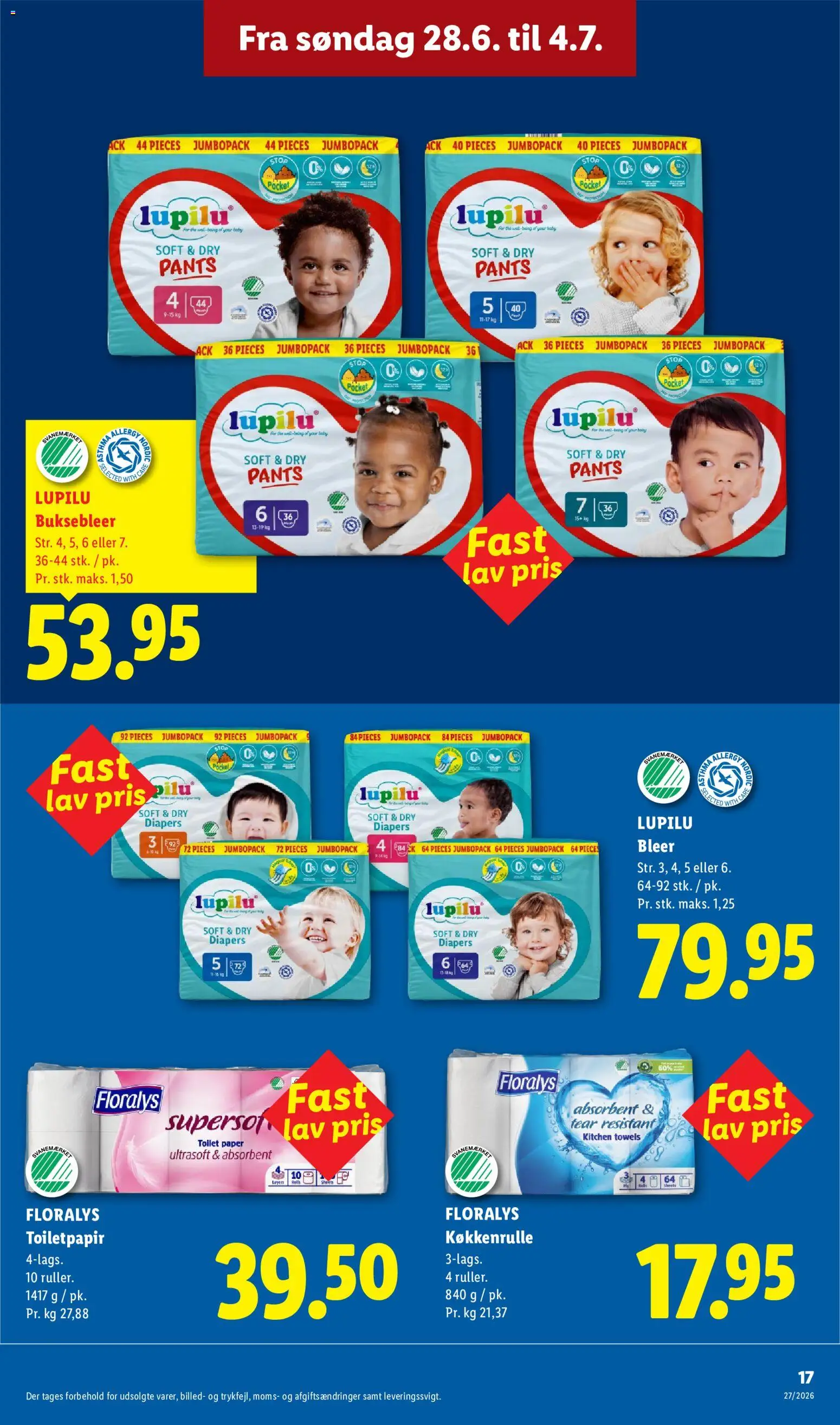 Lidl tilbudsavis – gyldig fra 28/06/2026 | Side: 17 | Produkter: Toilet