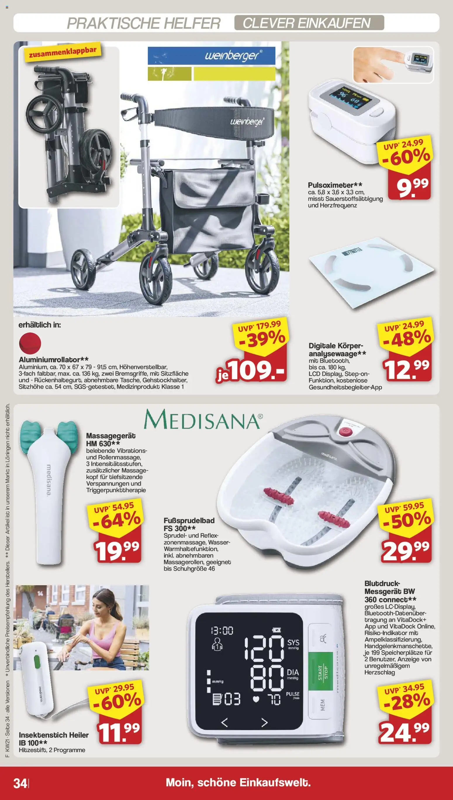 Famila Nordwest Prospekt 	 – gültig ab 18.05.2026 | Seite: 34 | Produkte: Massagegerät, Wasser