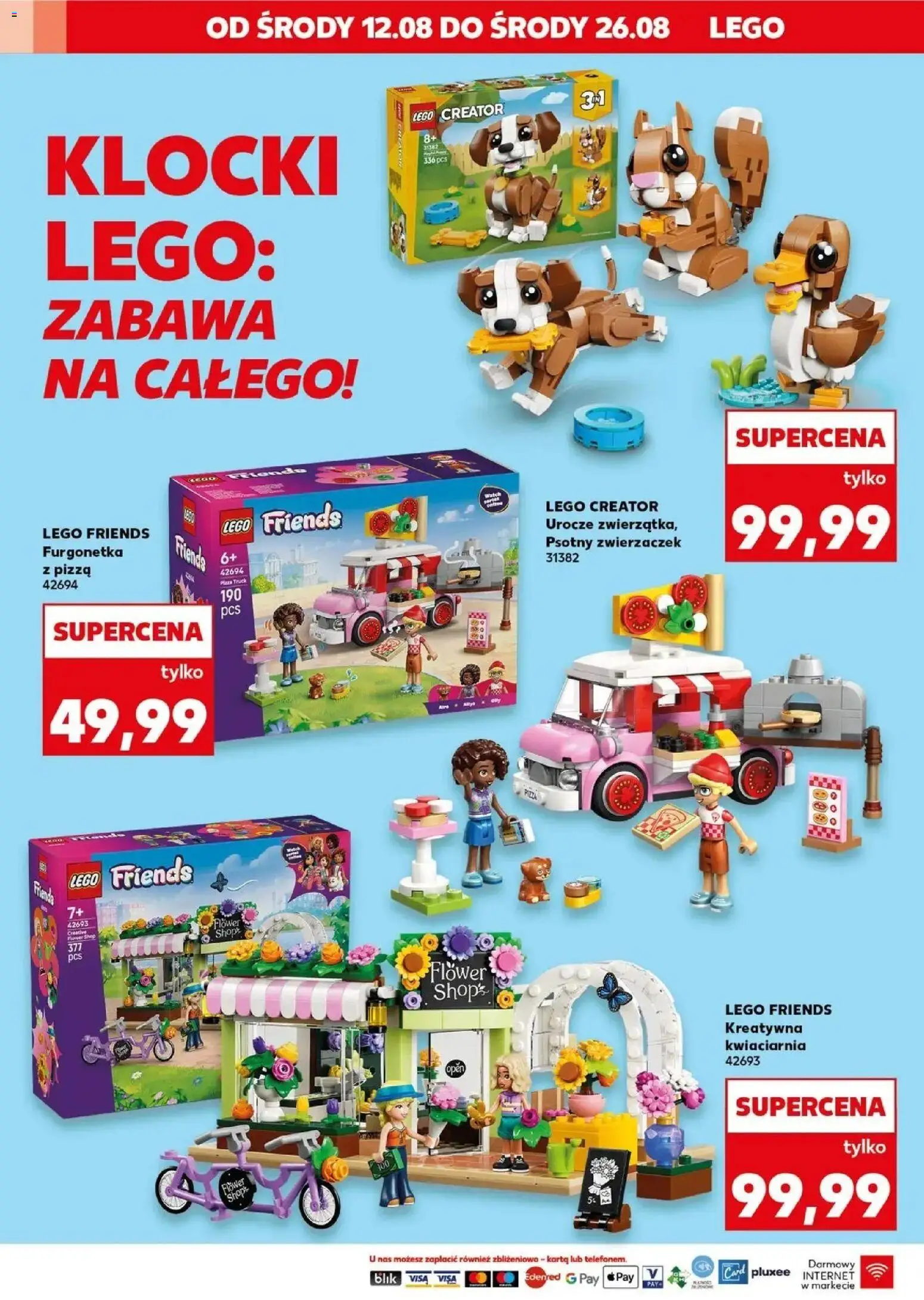 Kaufland - Kaufland Non food ważne do 26.08 od 12.08.2026 - od jutra PDF | Strona: 2 | Produkty: Karta, Lego, LEGO Friends, Pizza