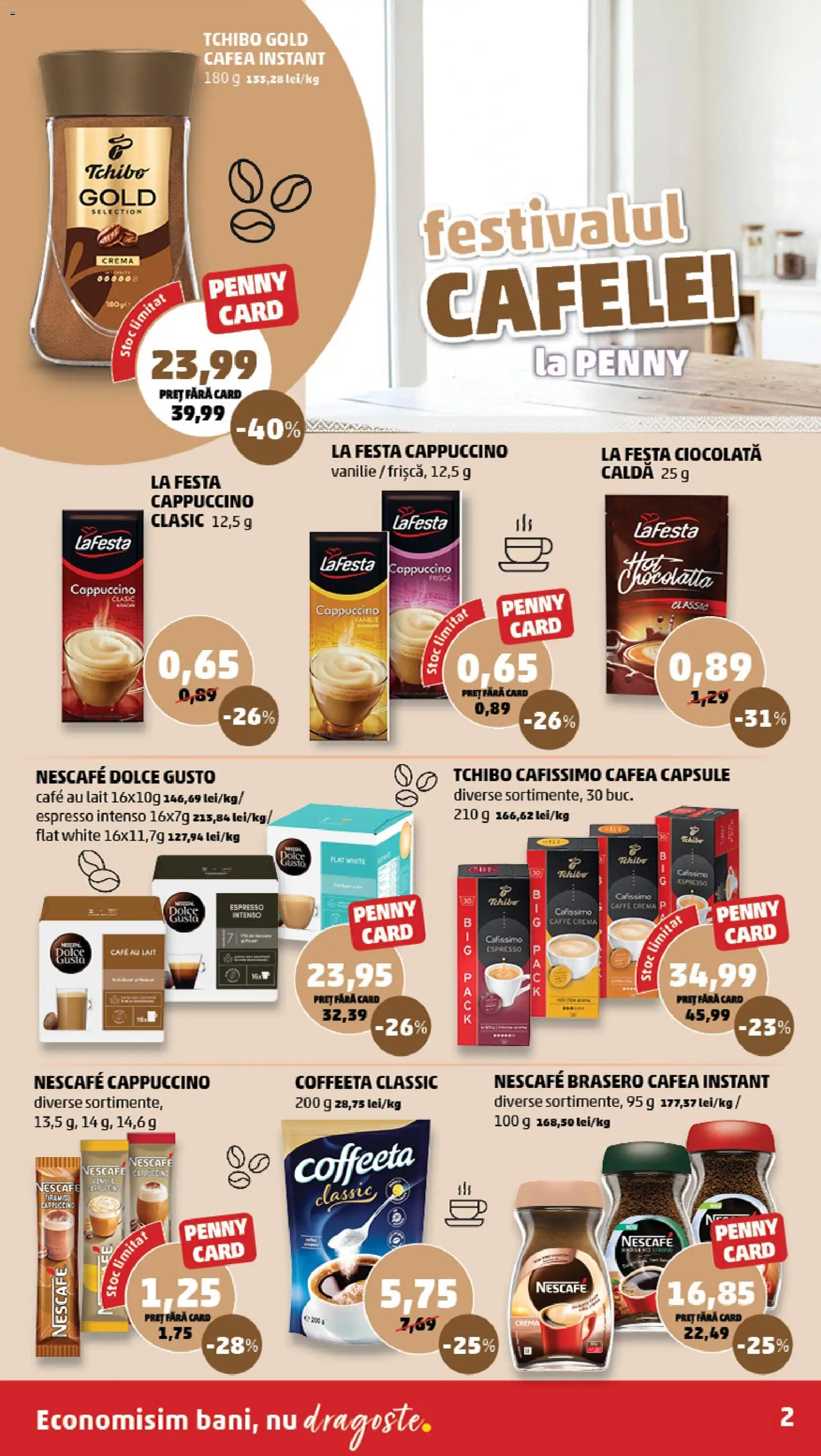Noul catalog PENNY – valabil de la 23.09.2026 | Pagină: 2 | Produse: Cappuccino, Cremă, Cafea, Frișcă