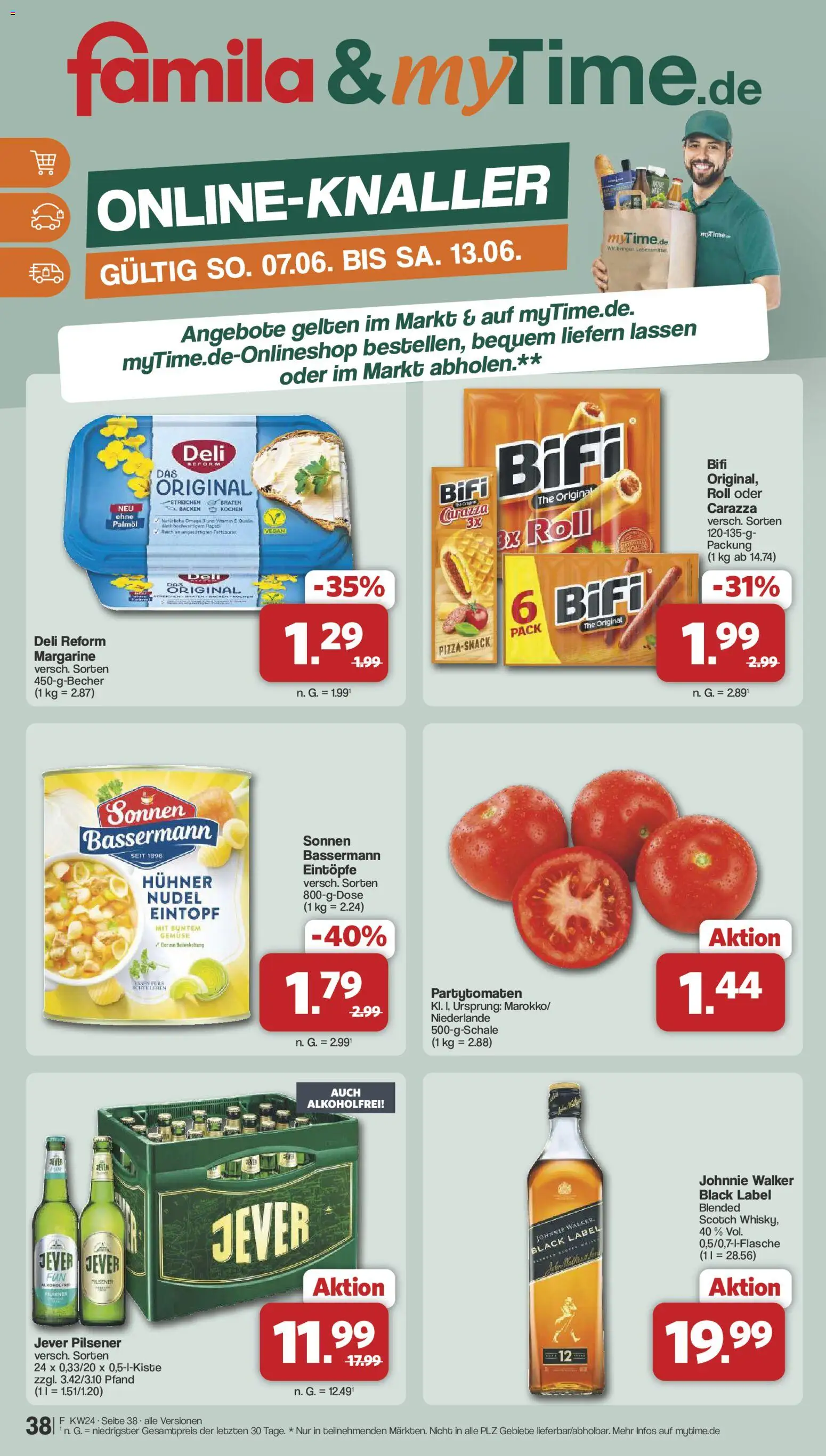 Famila Nordwest Prospekt – gültig ab 08.06.2026 | Seite: 40 | Produkte: Margarine, Eier, Rapsöl, Deli reform