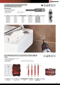 Anteprima del volantino Einhell volantino Accessori  valido a partire dal 17.03.2026 | Pagina: 47 | Prodotti: Lubrificante, Piastrelle