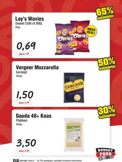 Budget Food folder - Voorbeeld van een folder van Budget Food, geldig van 24.04.2026 | Pagina: 5 | Producten: Kaas, Mozzarella, Gouda