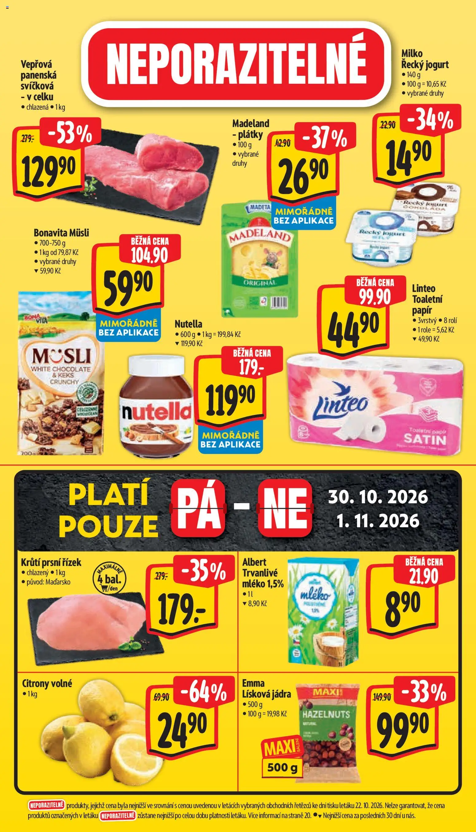 Albert leták - Supermarket  Bohnice od 28.10.2026 | Strana: 8 | Produkty: Mléko, Jogurt, Milko řecký jogurt, Toaletní papír