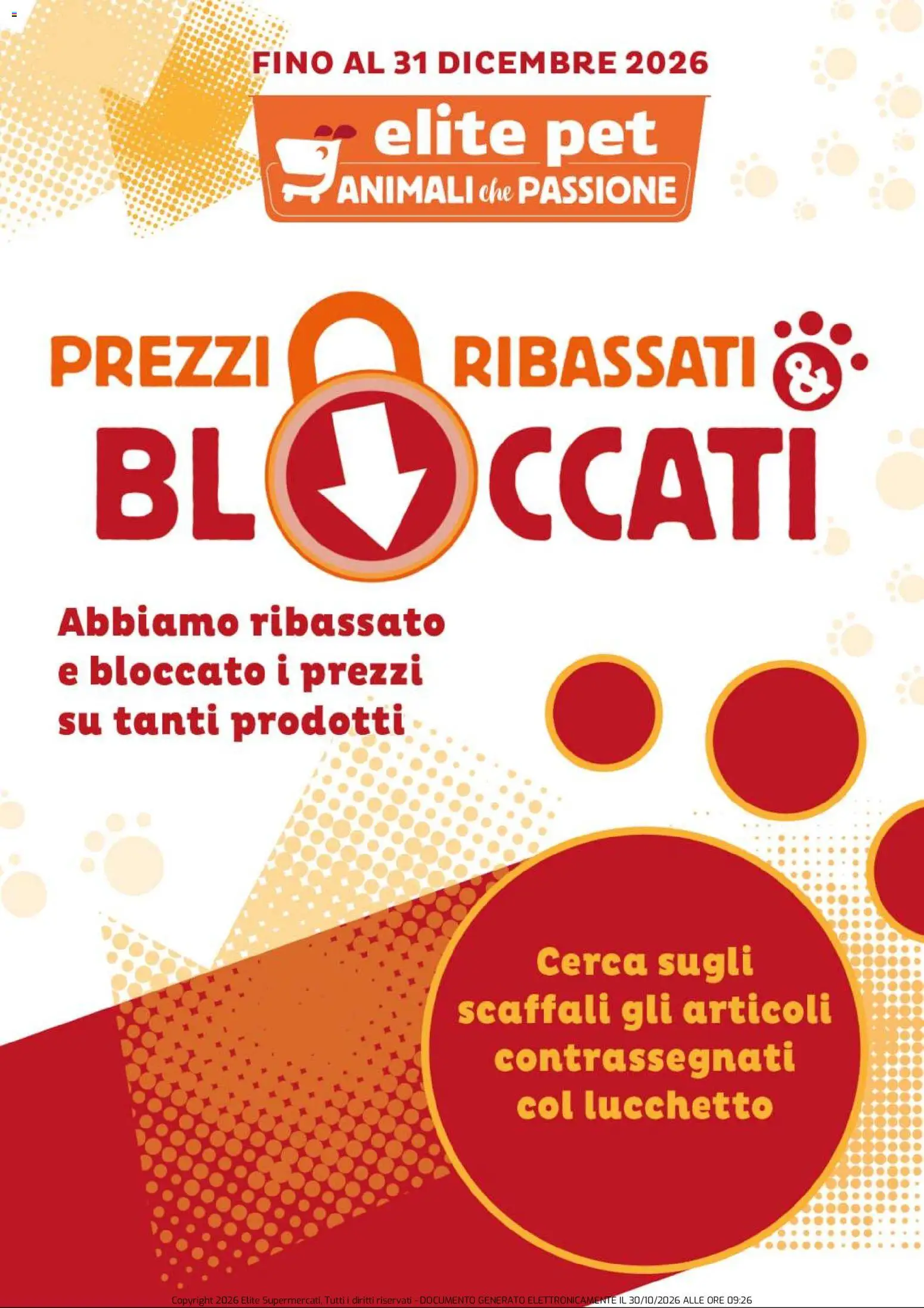 Volantino Elite Supermercati del 30/10/2026 | Pagina: 1