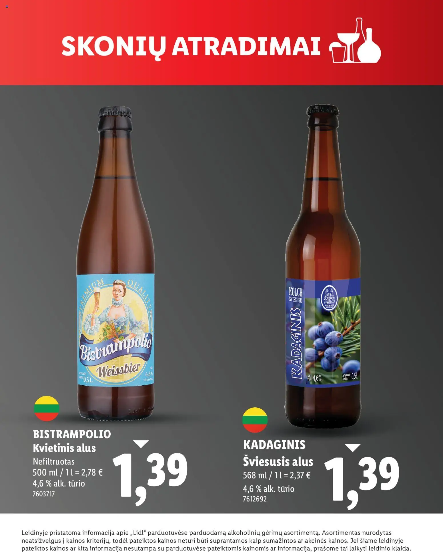 LIDL akcijos nuo 04.12.2025 | Puslapis: 5 | Prekių: Alus