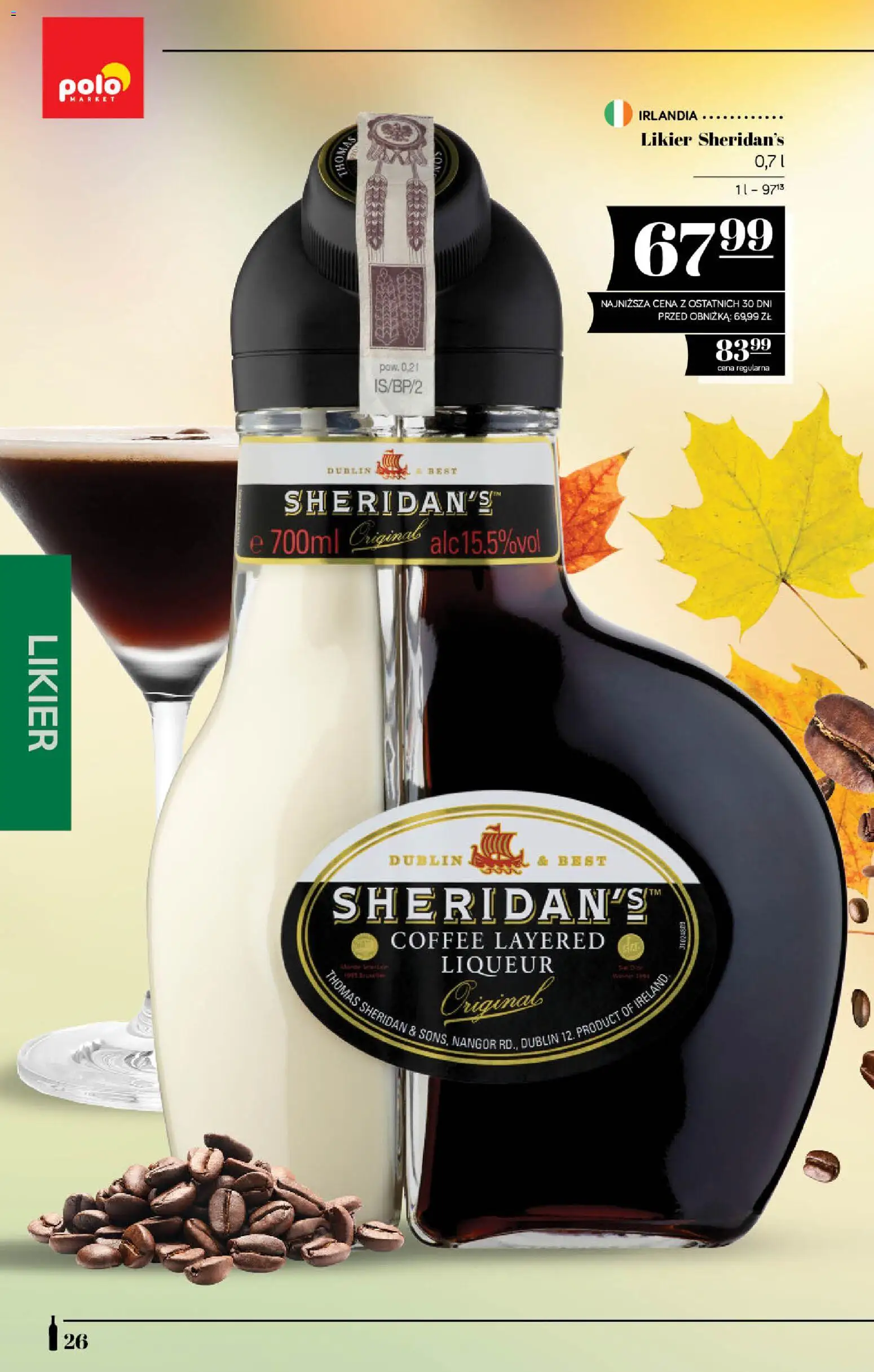 POLOmarket katalog - Alkoholi od 24.09.2026 | Strona: 26 | Produkty: Sheridan's, Likier Sheridan's