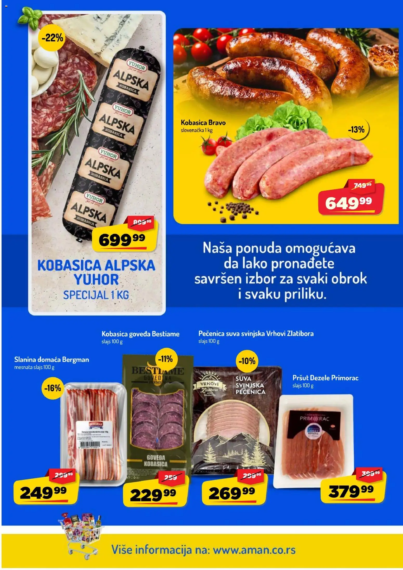 Aman katalog - važi od 28.09.2026 | Strana: 2 | Proizvode: Pršut, Slanina, Kobasica, Pečenica