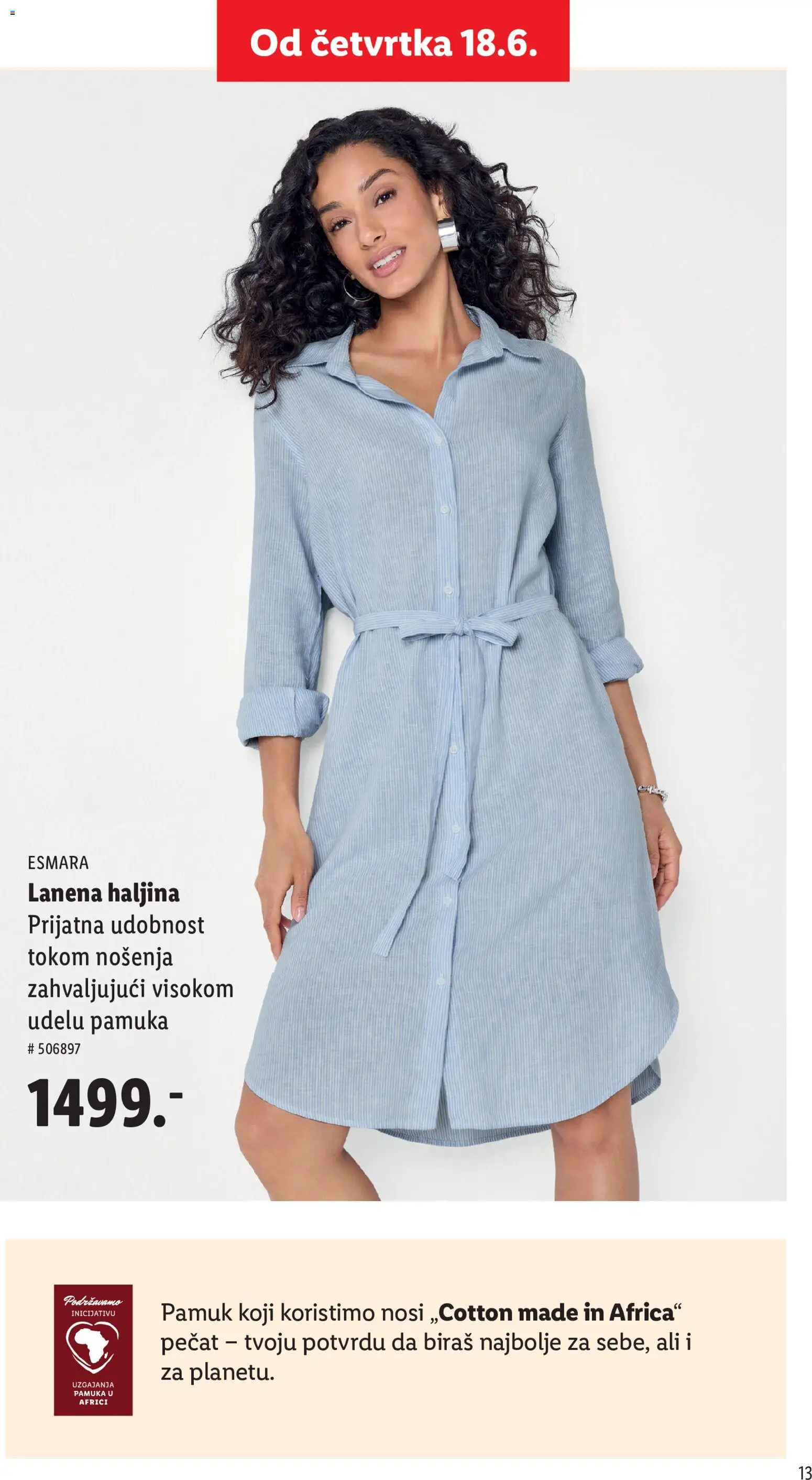 Lidl katalog - važi od 07.05.2026 | Strana: 13 | Proizvode: Haljina