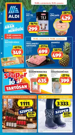 Aldi akciós újság - amely érvényes a következő dátumtól: 2026.11.05.