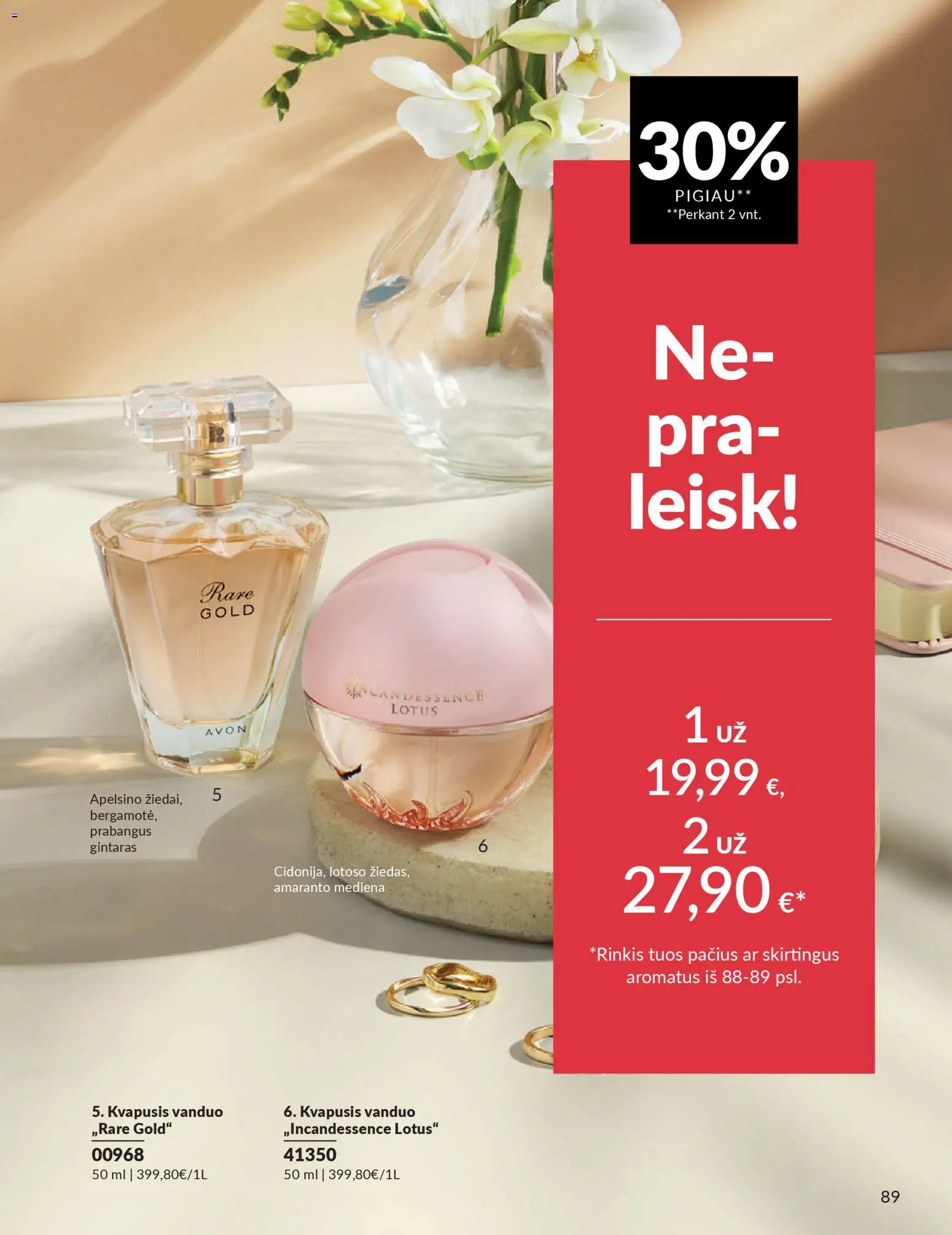 AVON akcijos nuo 2026.03.01 | Puslapis: 89 | Prekių: Kvapusis vanduo, Vanduo
