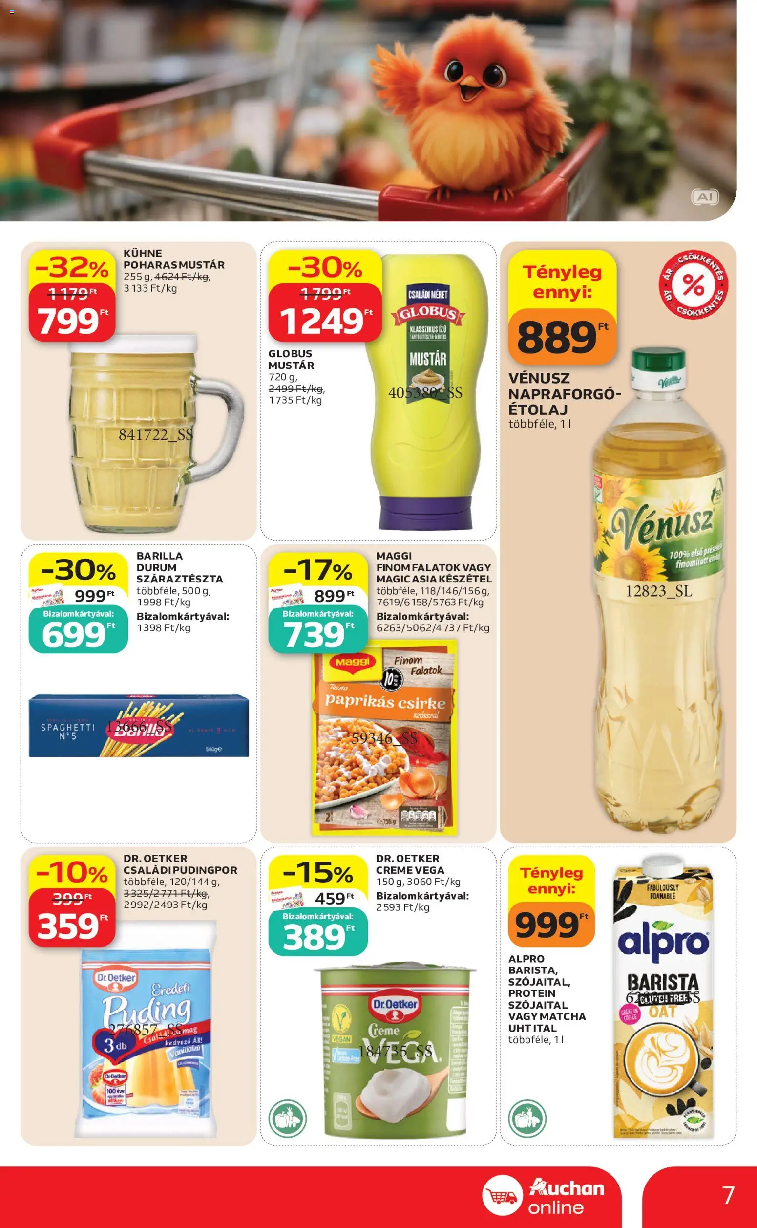 Auchan akciós ujság - amely érvényes a következő dátumtól: 2026.09.10. | Oldal: 7 | Termékek: Matcha, Alpro, Szójaital, Száraztészta