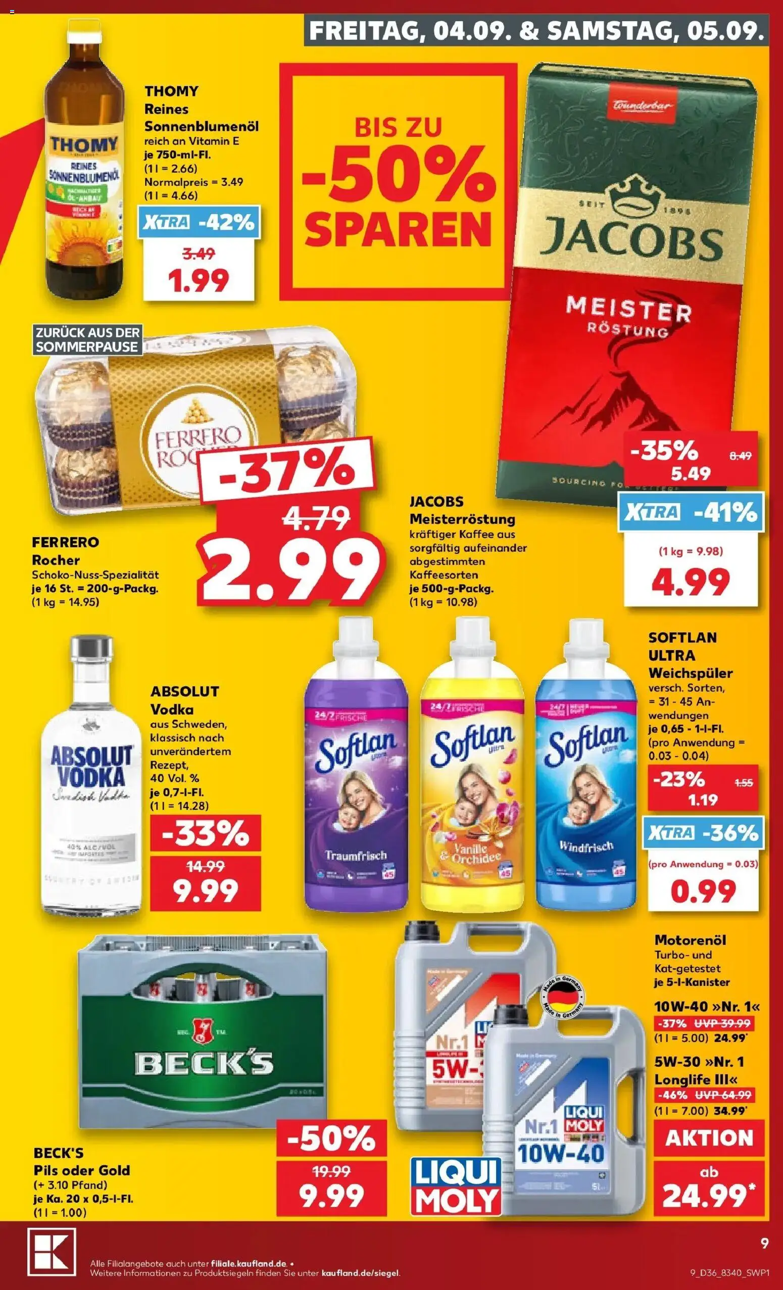 Prospekt Kaufland ab 31.08.2026 » Angebote Online zum Blättern | Seite: 18 | Produkte: Kaffee, Sonnenblumenol, Vanille, Weichspüler