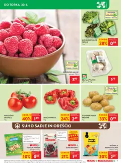 Spar katalog akcije – veljaven od 24.06.2026 | Stran: 17 | Izdelki: Arašidi, Suho sadje, Krompir, Sadje