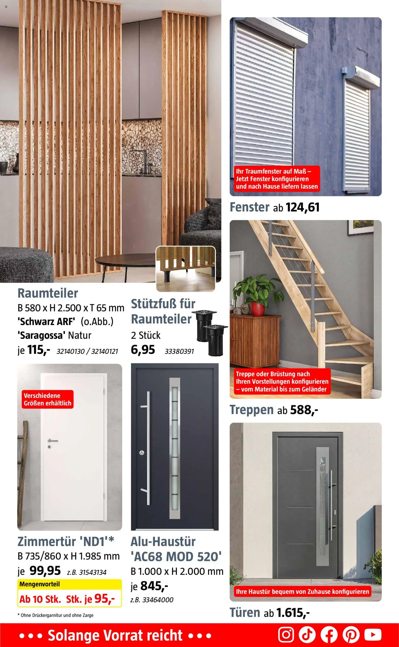 Bauhaus Prospekt – gültig ab 17.10.2026 | Seite: 12 | Produkte: Raumteiler
