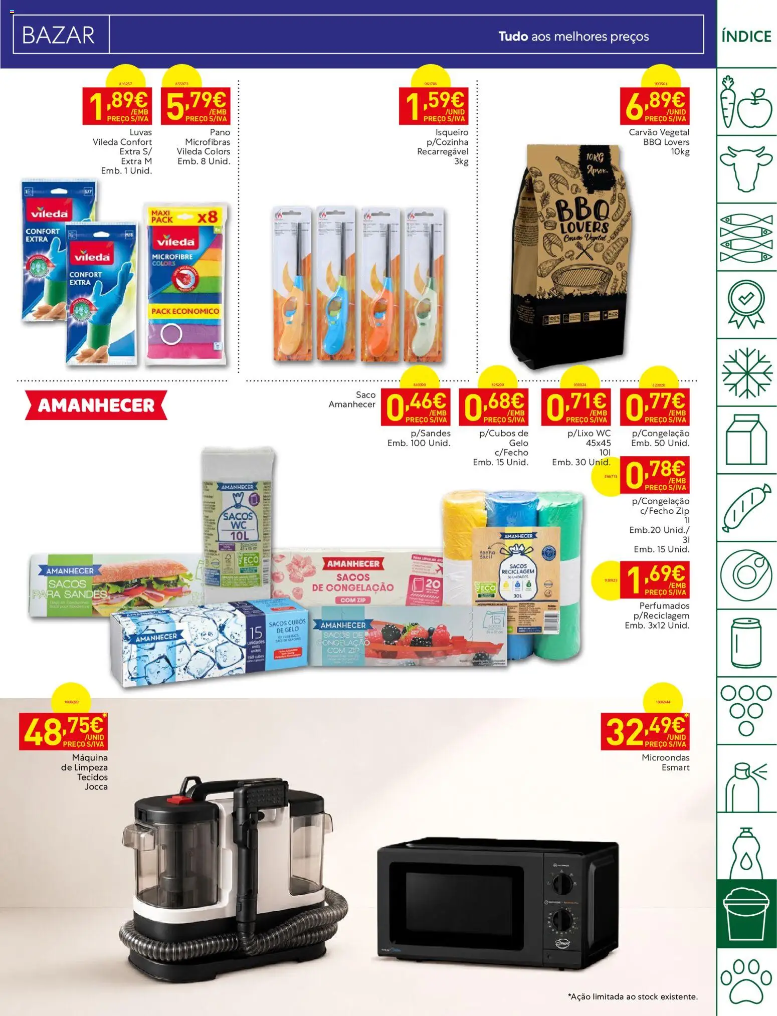 Recheio folheto │ válido de 11/08/2026 | Página: 37 | Produtos: Saco, Carvão vegetal, Microondas, Gelo