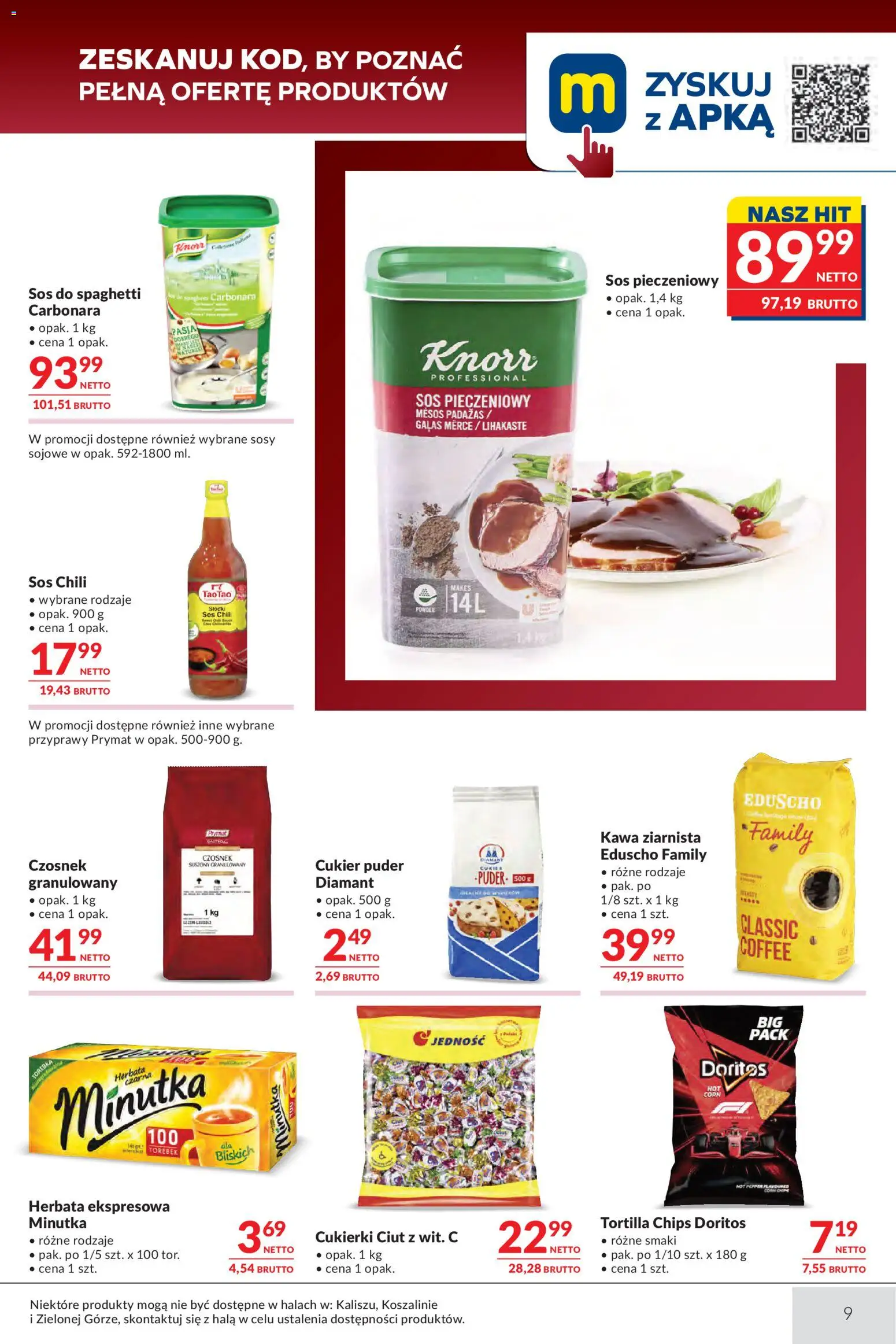 Makro gazetka - Oferta dla gastronomii od 01.09.2026 | Strona: 9 | Produkty: Tortilla chips, Chili, Tortilla, Cukierki