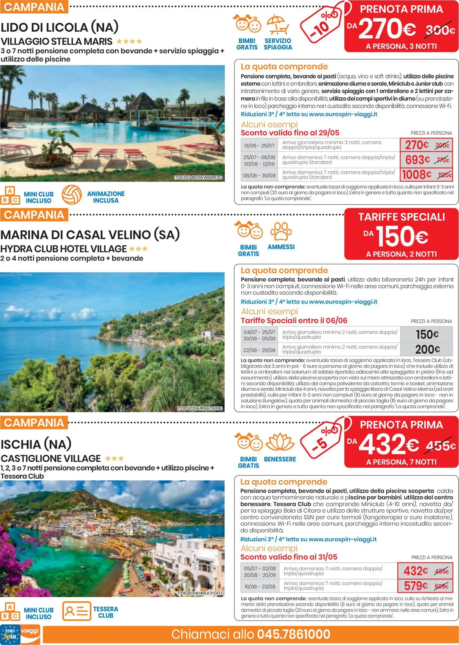 Volantino Eurospin del 07.05.2026 | Pagina: 6 | Prodotti: Ombrellone, Acqua, Culla, Letto
