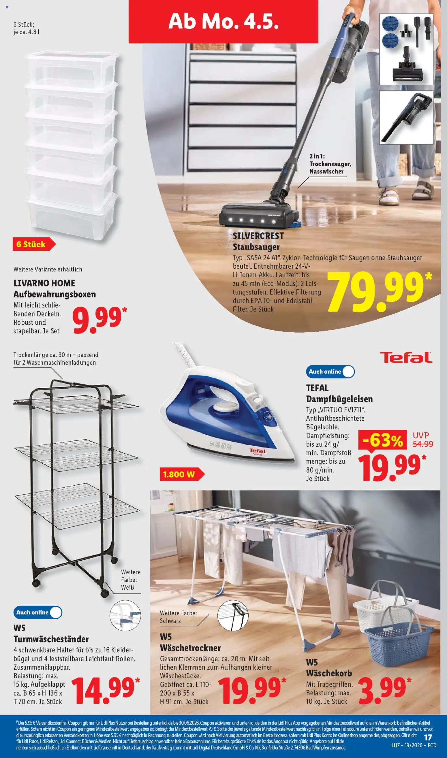 Lidl Prospekt – gültig ab 04.05.2026 | Seite: 33 | Produkte: Staubsauger, Bad