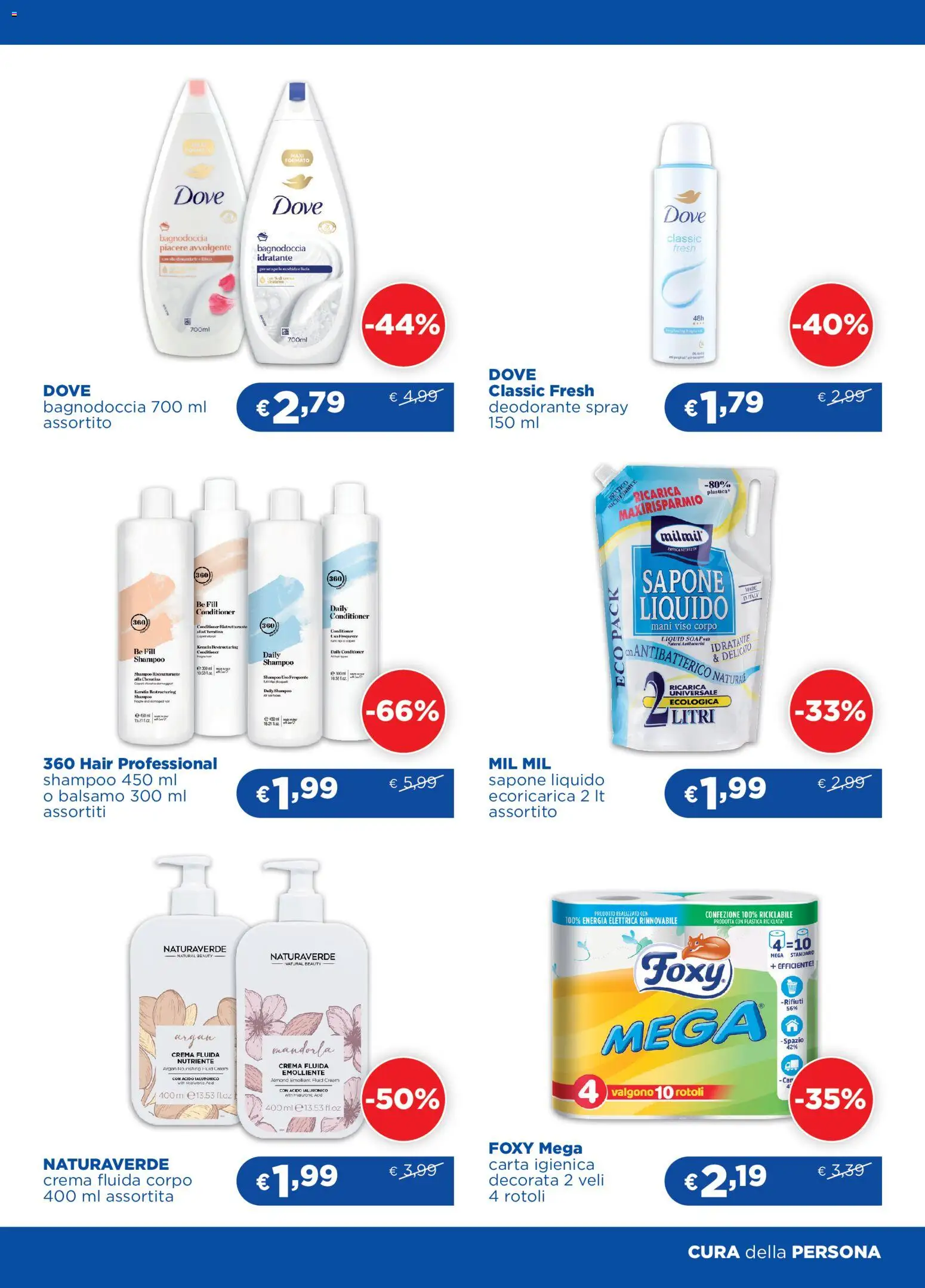 Volantino Acqua e Sapone del 31/07/2026 | Pagina: 6 | Prodotti: Balsamo, Carta igienica, Sapone, Deodorante