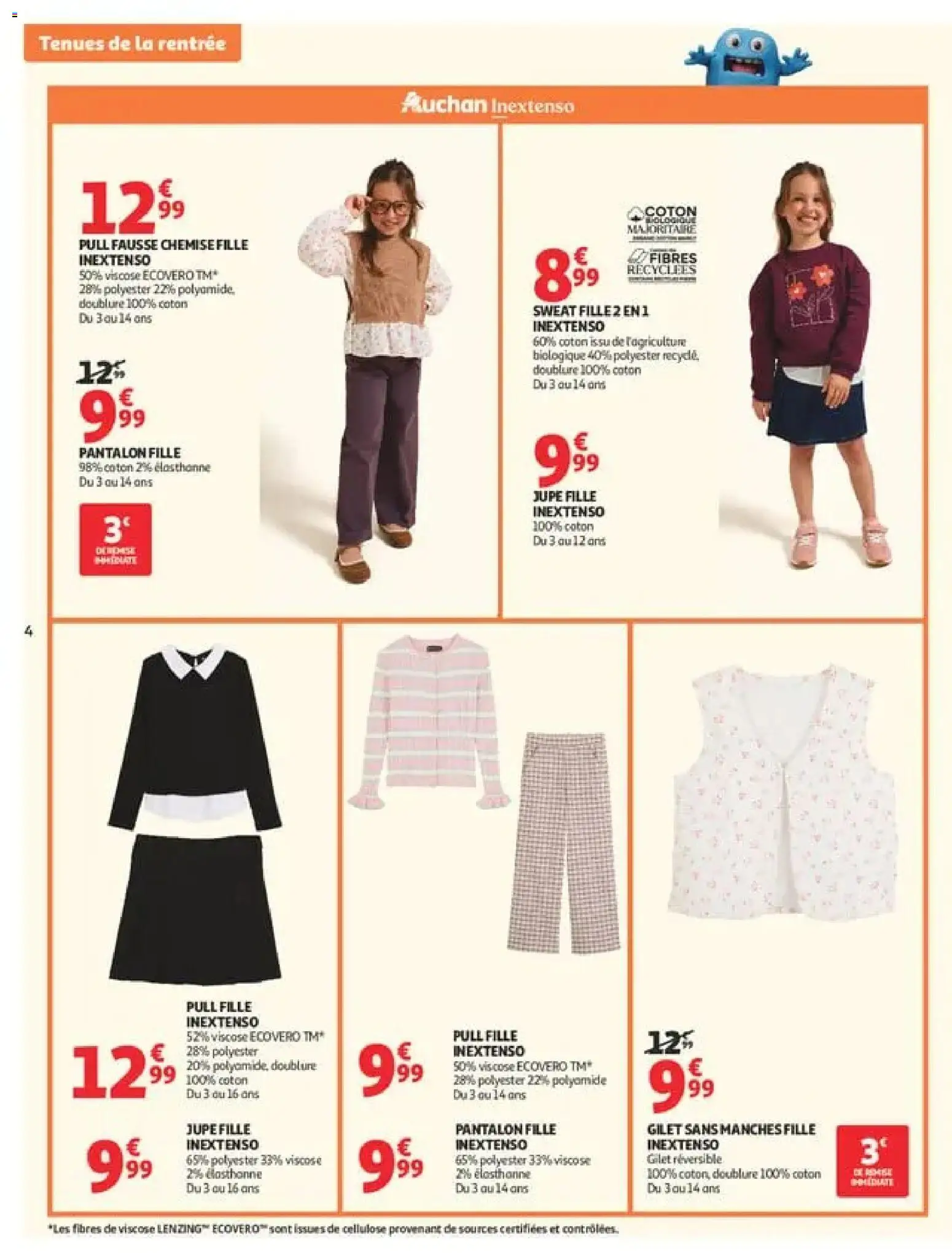 {H1} | Page: 4 | Produits: Jupe, Chemise, Gilet, Pantalon