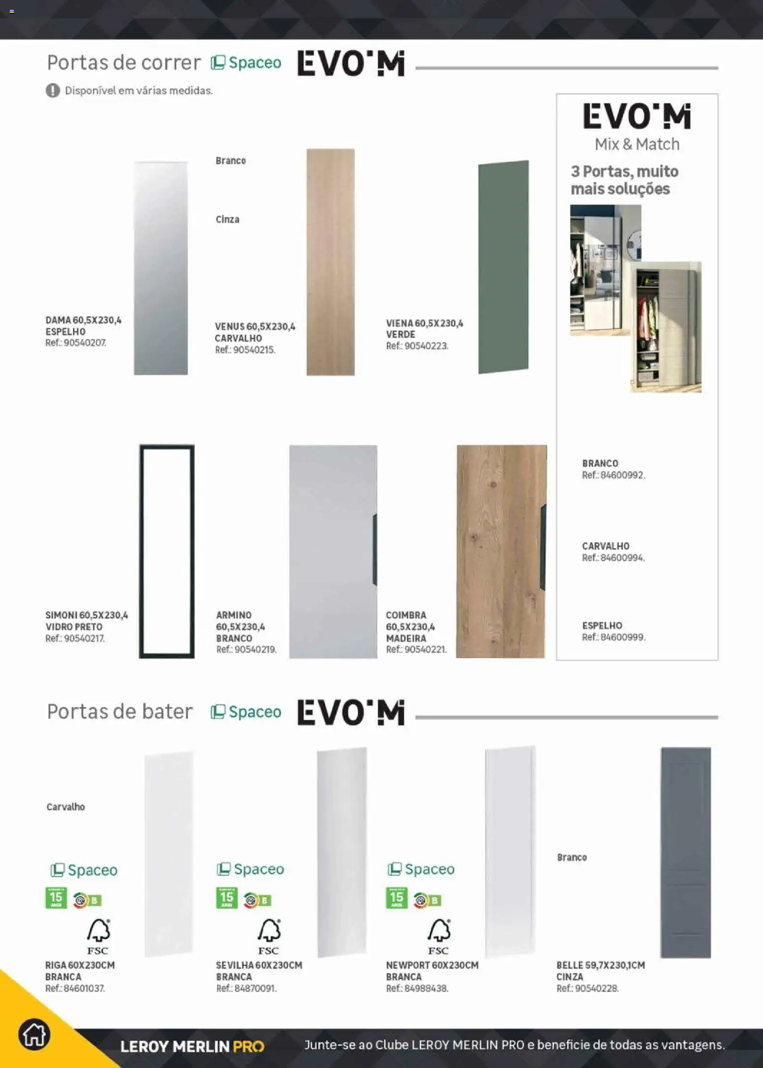 Leroy Merlin Catálogo Pro │ válido de 09.06.2026 | Página: 254 | Produtos: Portas, Espelho
