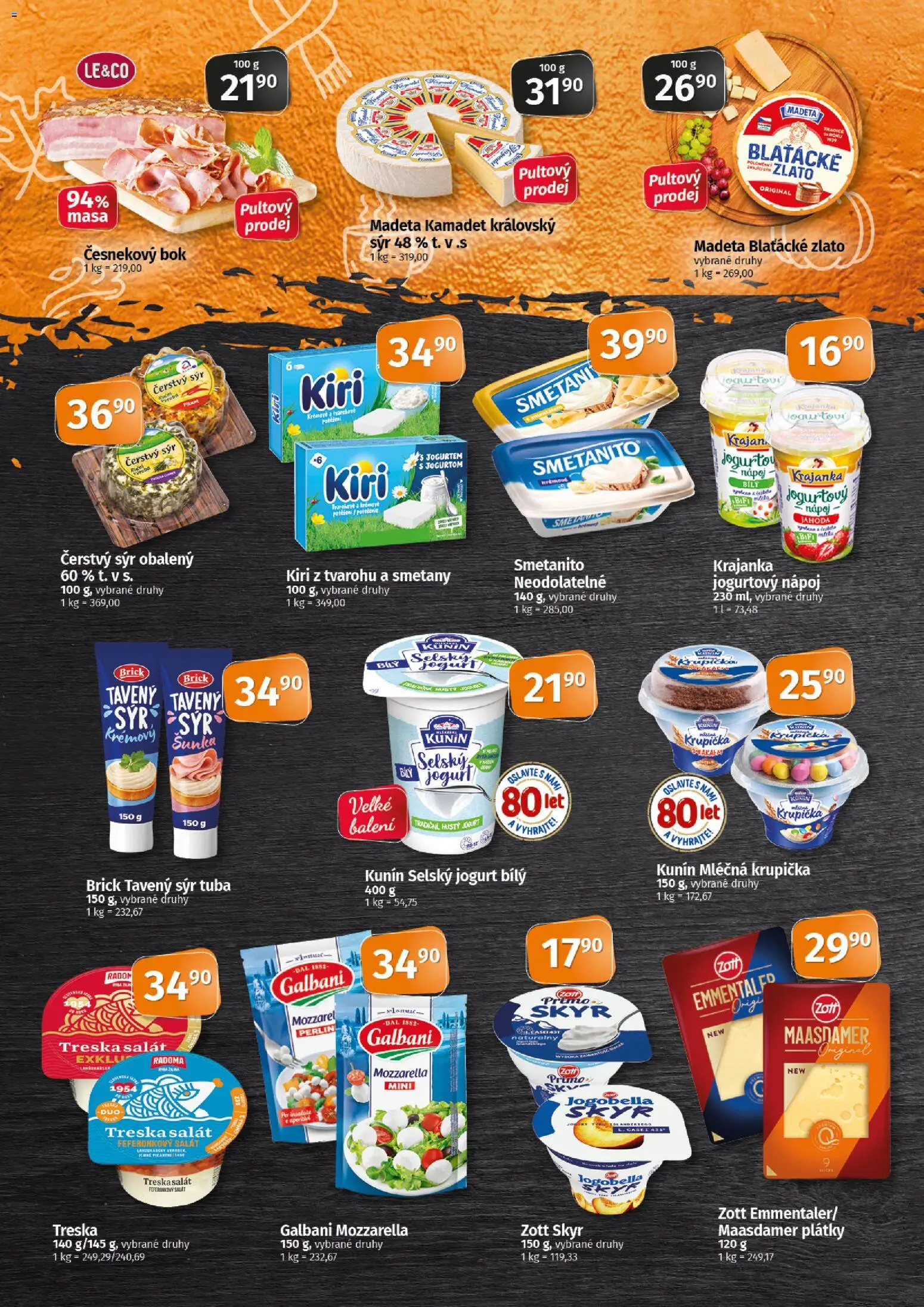 Coop leták - Tip Extra od 30.09.2026 | Strana: 2 | Produkty: Maasdamer, Šunka, Jogurtový nápoj, Čerstvý sýr